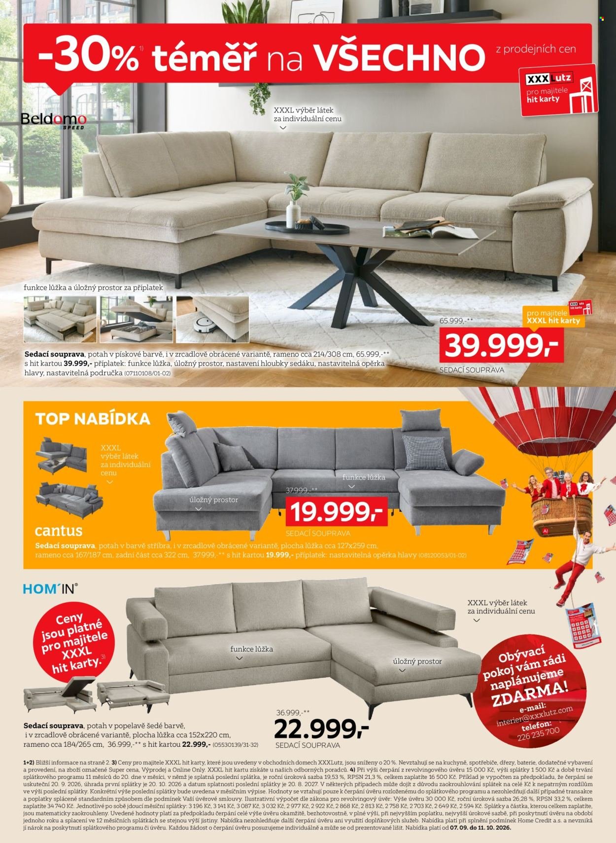 XXXLUTZ leták - Sleva 30 % téměř na všechno!