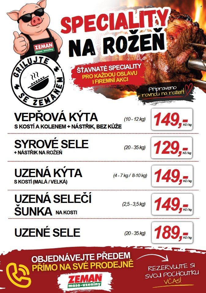 ZEMAN MASO-UZENINY leták - ZEMAN maso-uzeniny