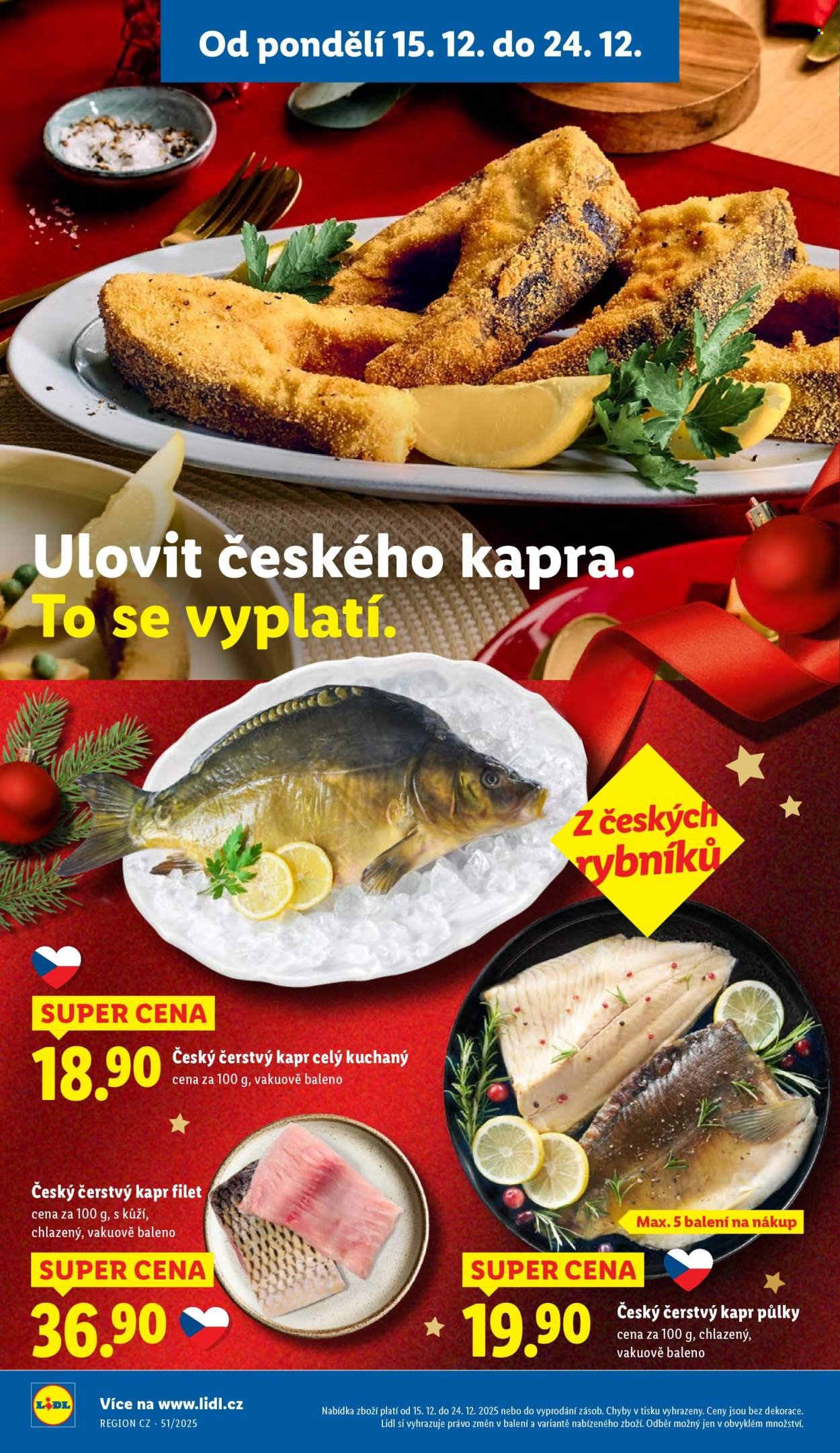 LIDL leták - Od pondělí 15.12.2025 (2025-12-15 - 2025-12-17)