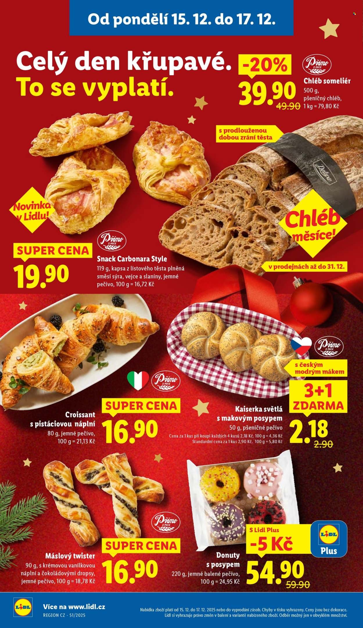 LIDL leták - Od pondělí 15.12.2025 (2025-12-15 - 2025-12-17)
