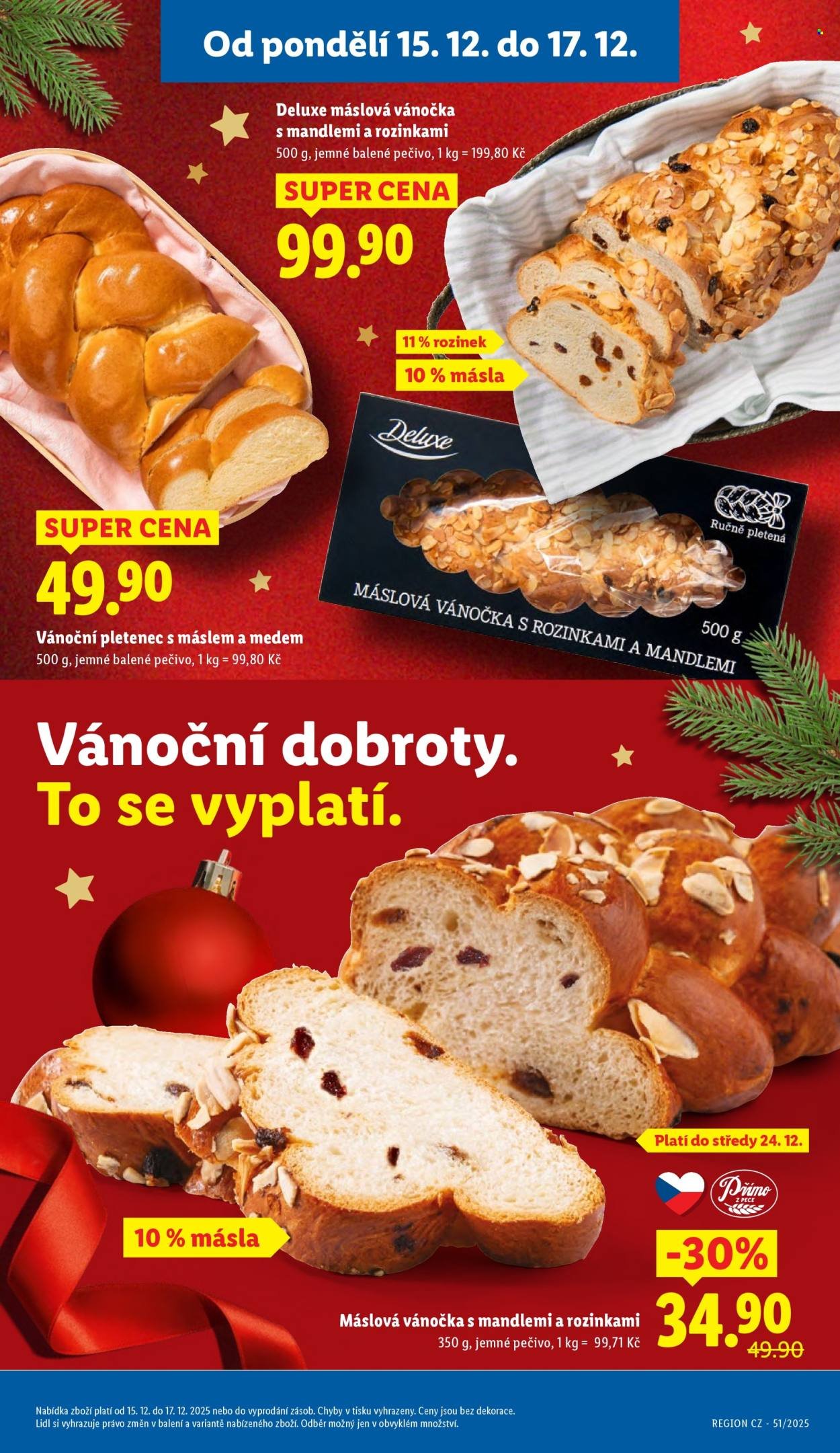 LIDL leták - Od pondělí 15.12.2025 (2025-12-15 - 2025-12-17)