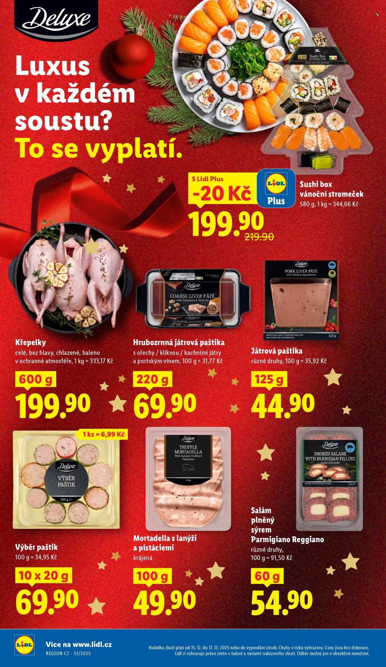 LIDL leták - Od pondělí 15.12.2025 (2025-12-15 - 2025-12-17)
