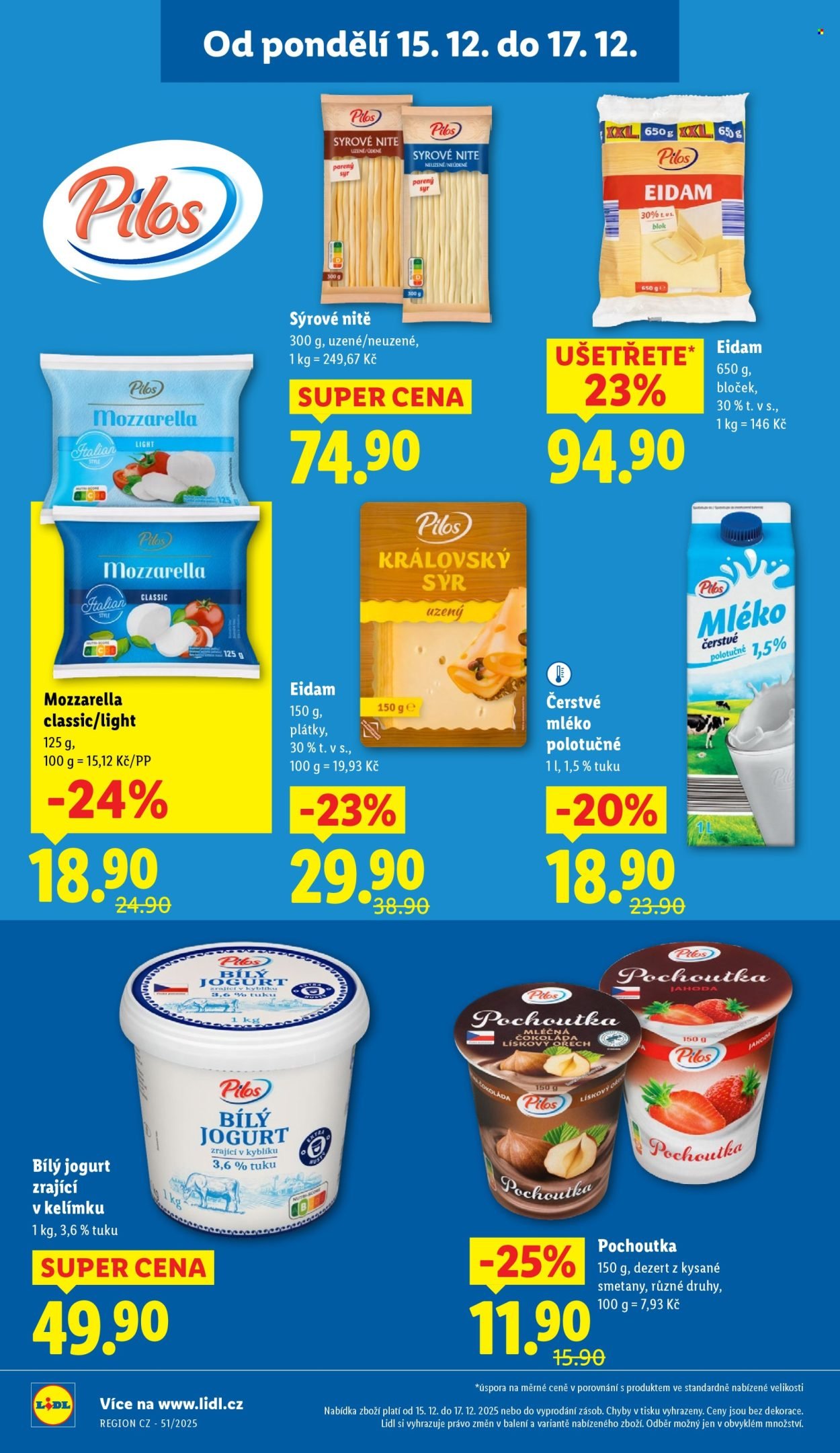 LIDL leták - Od pondělí 15.12.2025 (2025-12-15 - 2025-12-17)