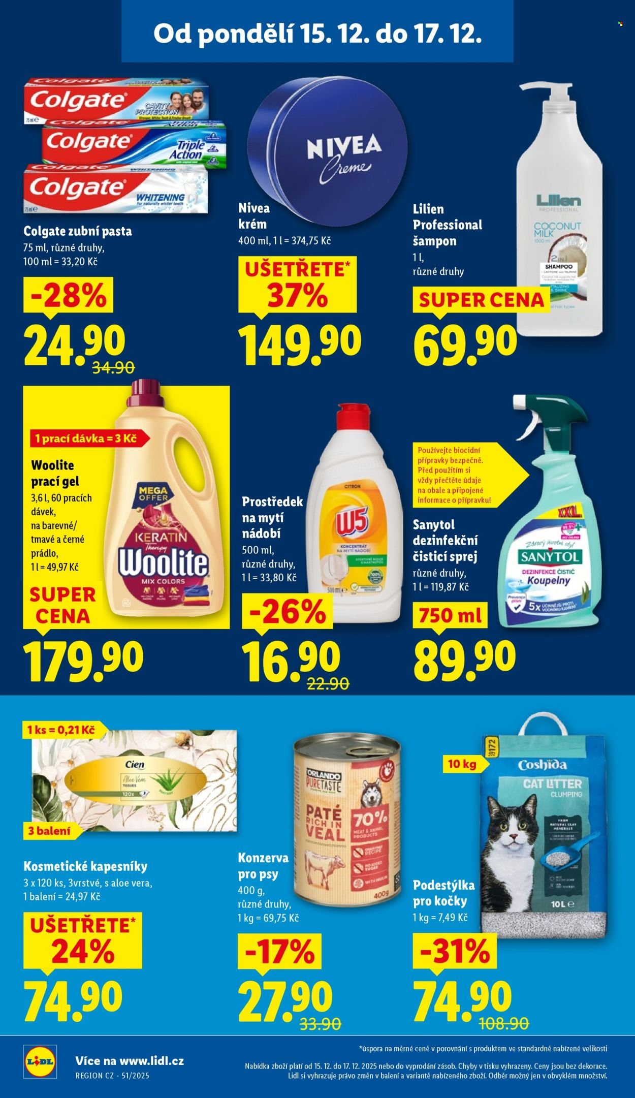 LIDL leták - Od pondělí 15.12.2025 (2025-12-15 - 2025-12-17)