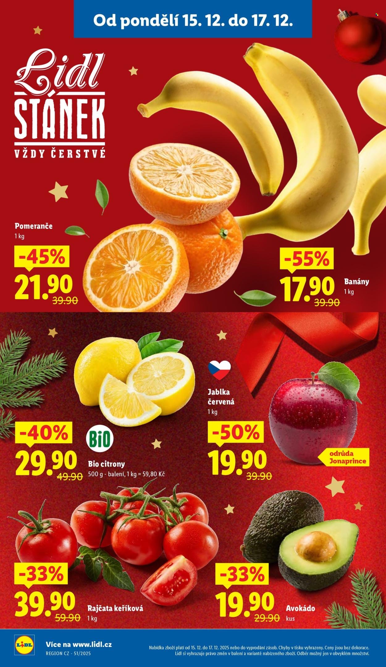 LIDL leták - Od pondělí 15.12.2025 (2025-12-15 - 2025-12-17)