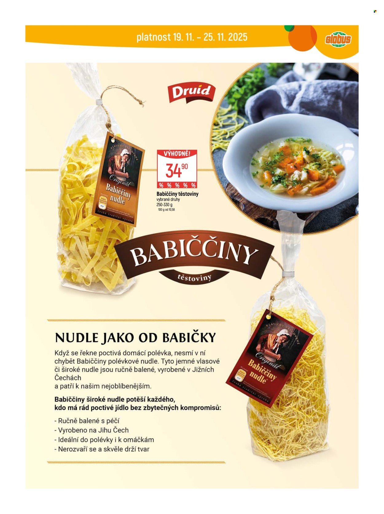 GLOBUS leták - Od středy 19.11.2025 (2025-11-19 - 2025-11-25)