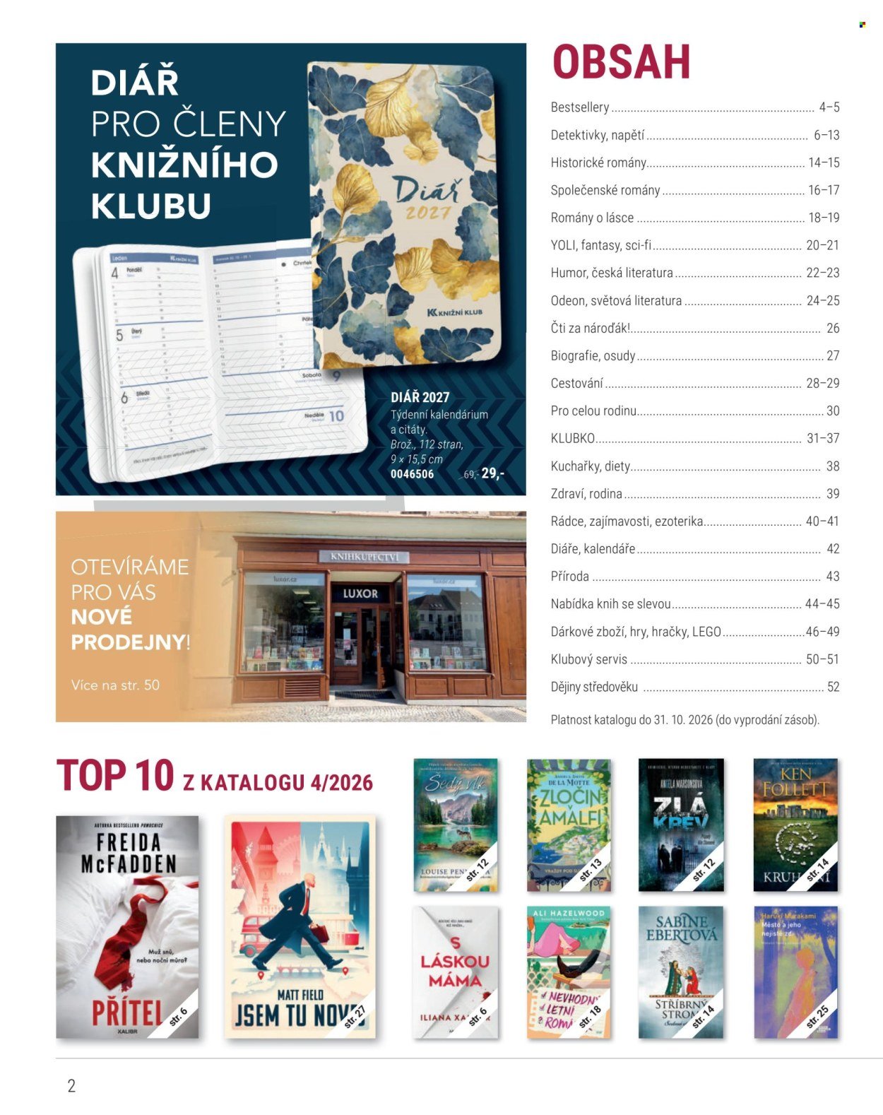KNIŽNÍ KLUB leták - Od úterý 1.9.2026