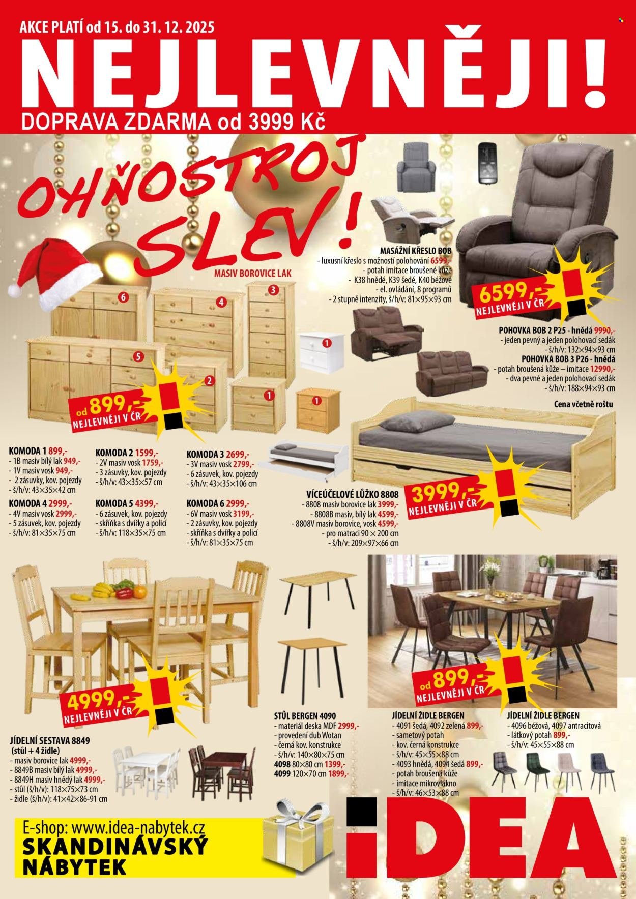 IDEA NÁBYTEK leták - Od pondělí 15.12.2025 (2025-12-15 - 2025-12-31)