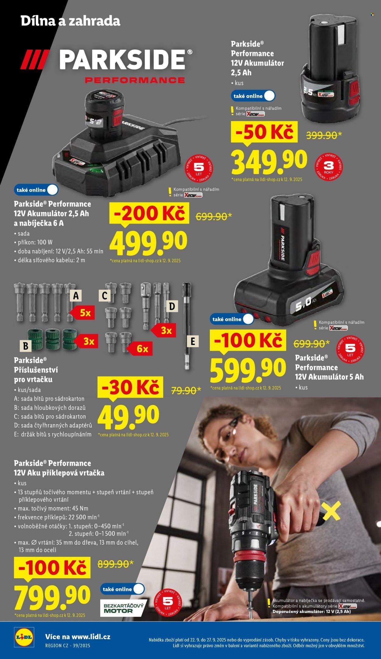 LIDL leták - Spotřební zboží (2025-09-22 - 2025-09-27)