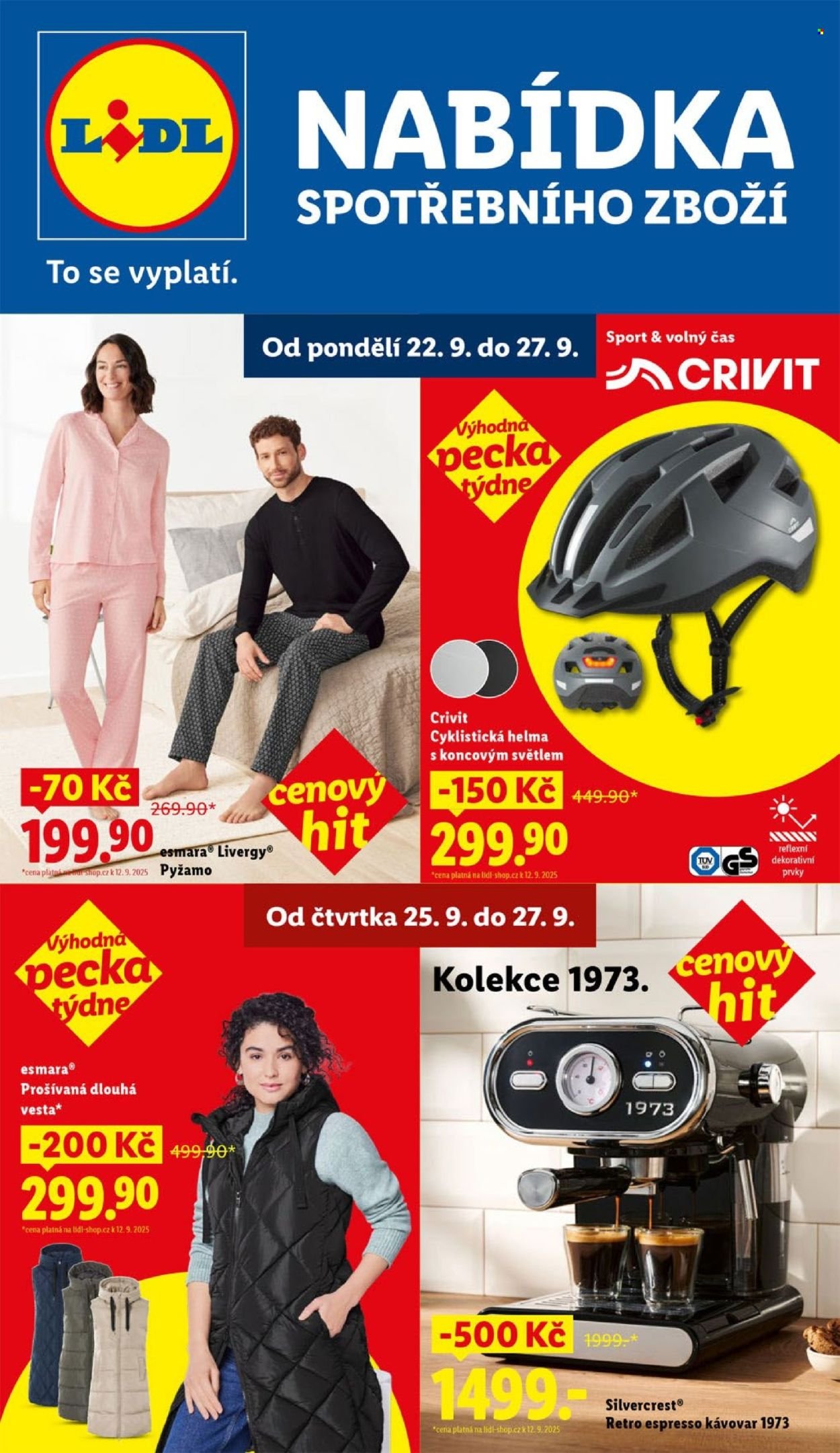 LIDL leták - Spotřební zboží (2025-09-22 - 2025-09-27)
