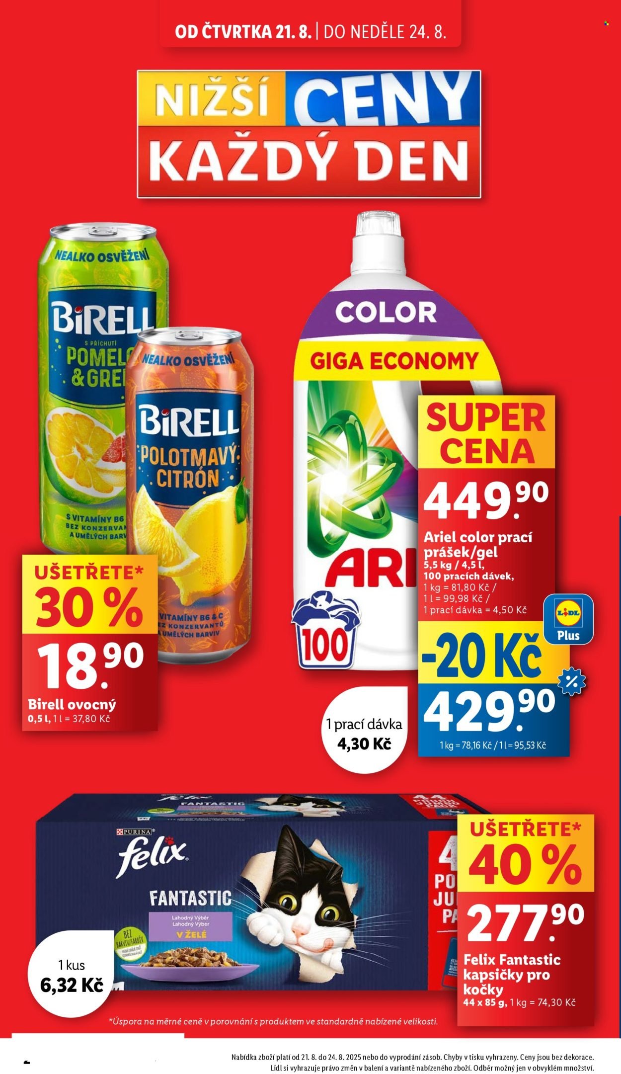 LIDL leták - Od čtvrtka 21.8.2025 (2025-08-21 - 2025-08-24)