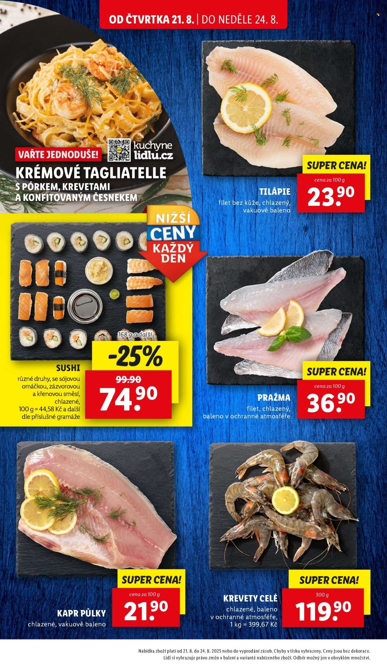 LIDL leták - Od čtvrtka 21.8.2025 (2025-08-21 - 2025-08-24)