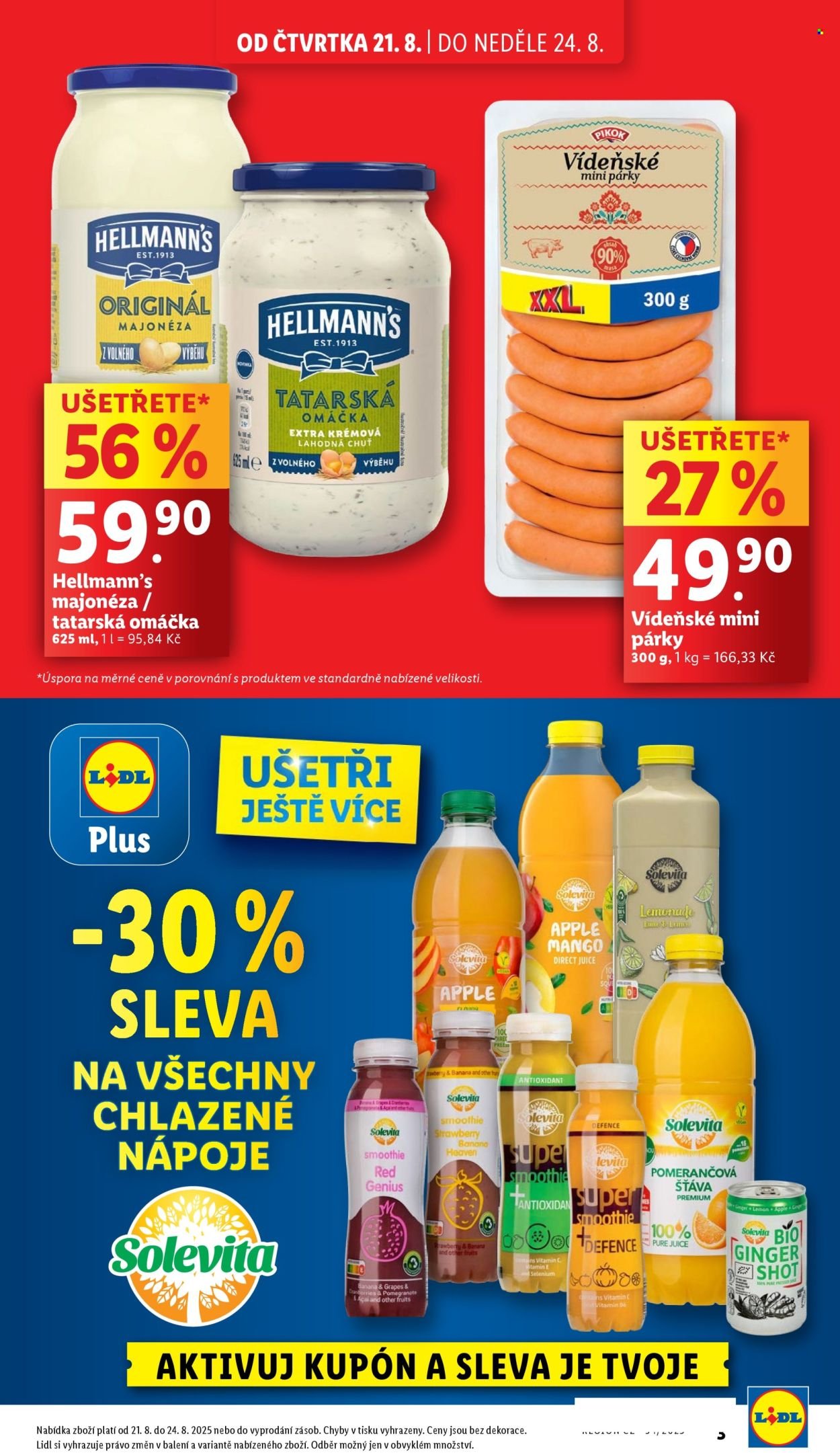 LIDL leták - Od čtvrtka 21.8.2025 (2025-08-21 - 2025-08-24)