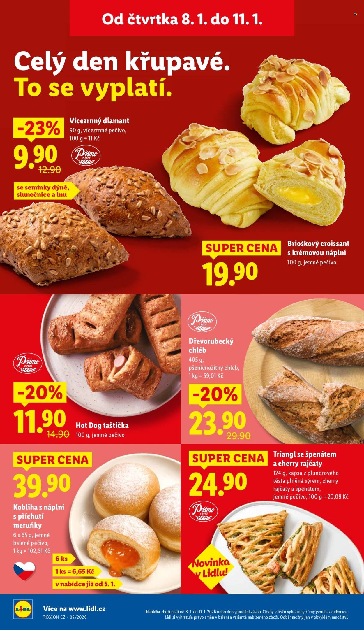 LIDL leták - Od čtvrtka 8.1.2026 (2026-01-08 - 2026-01-11)