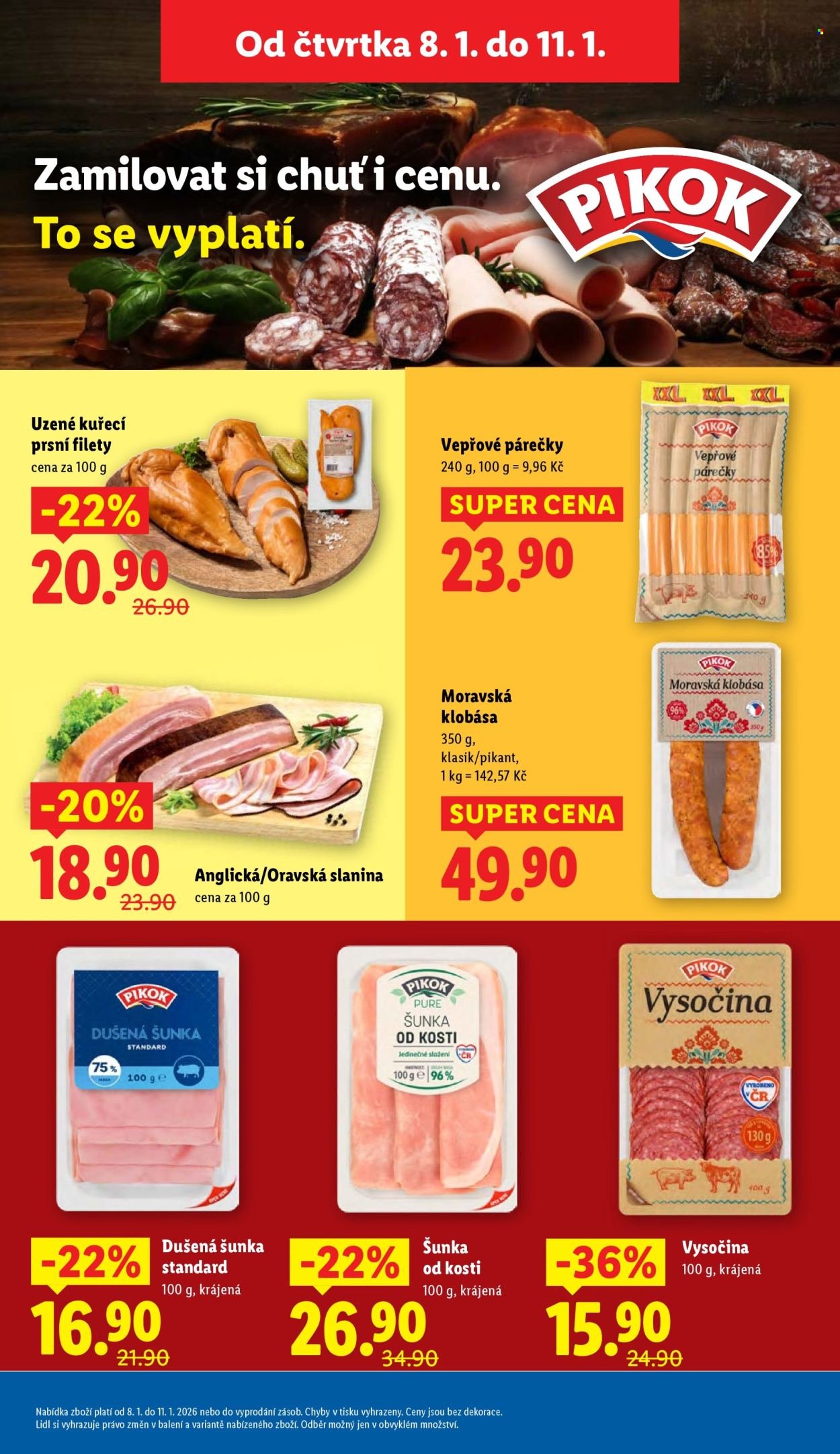 LIDL leták - Od čtvrtka 8.1.2026 (2026-01-08 - 2026-01-11)