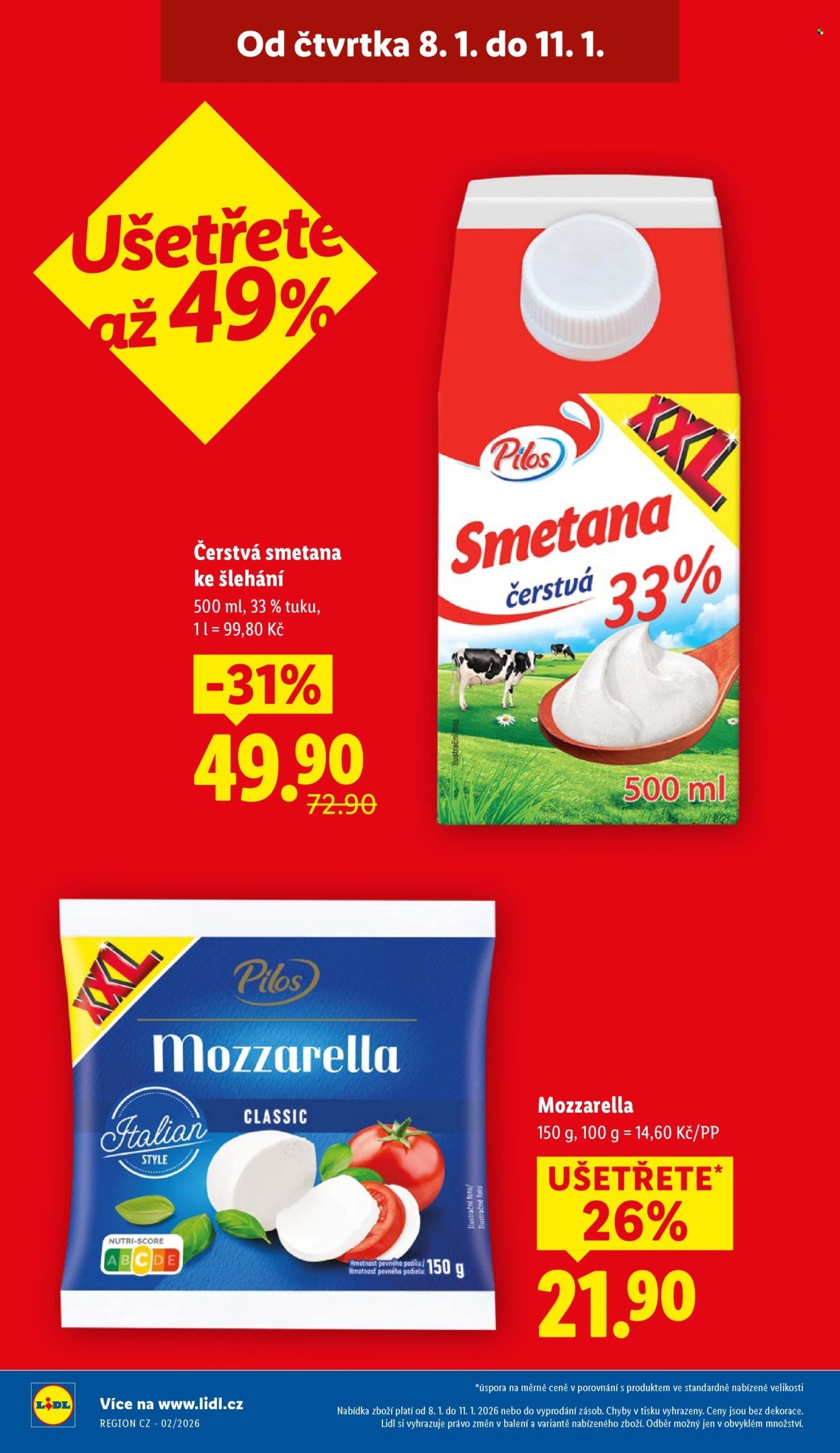 LIDL leták - Od čtvrtka 8.1.2026 (2026-01-08 - 2026-01-11)