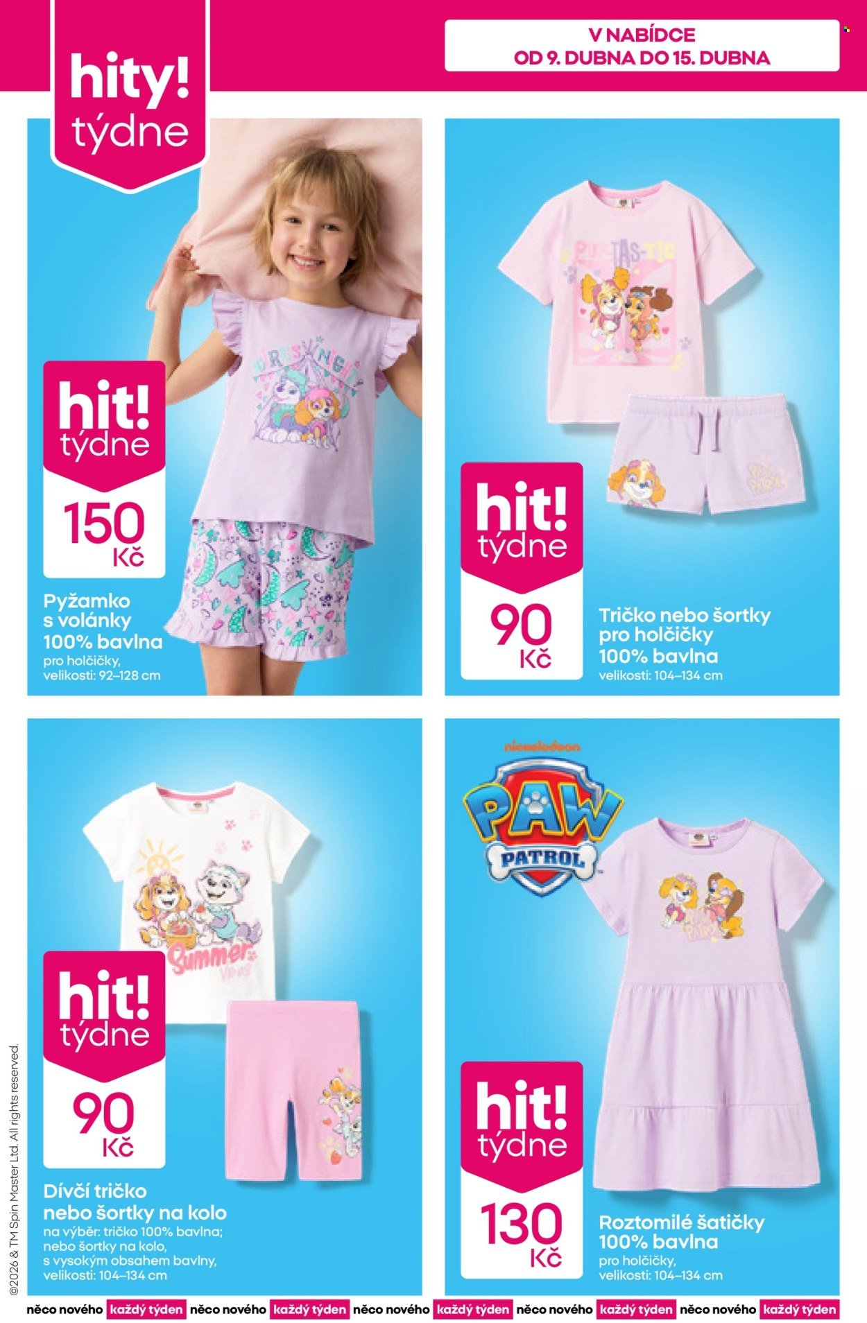 PEPCO leták - Tlapková patrola a Spongebob (2026-04-09 - 2026-04-15)