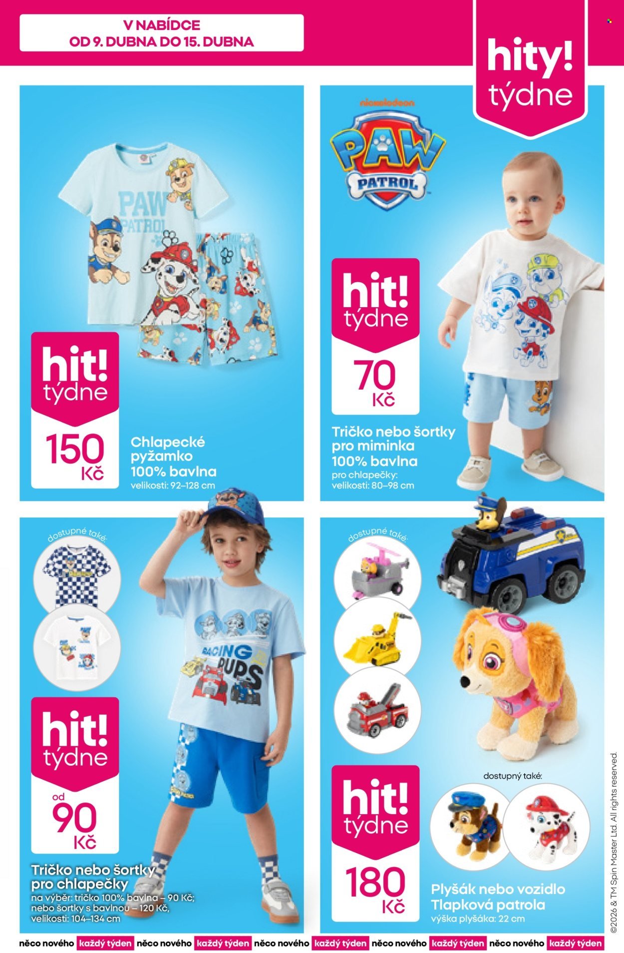 PEPCO leták - Tlapková patrola a Spongebob (2026-04-09 - 2026-04-15)