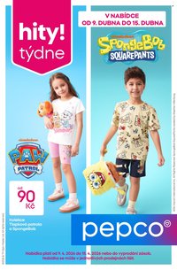 PEPCO leták - Tlapková patrola a Spongebob (2026-04-09 - 2026-04-15)