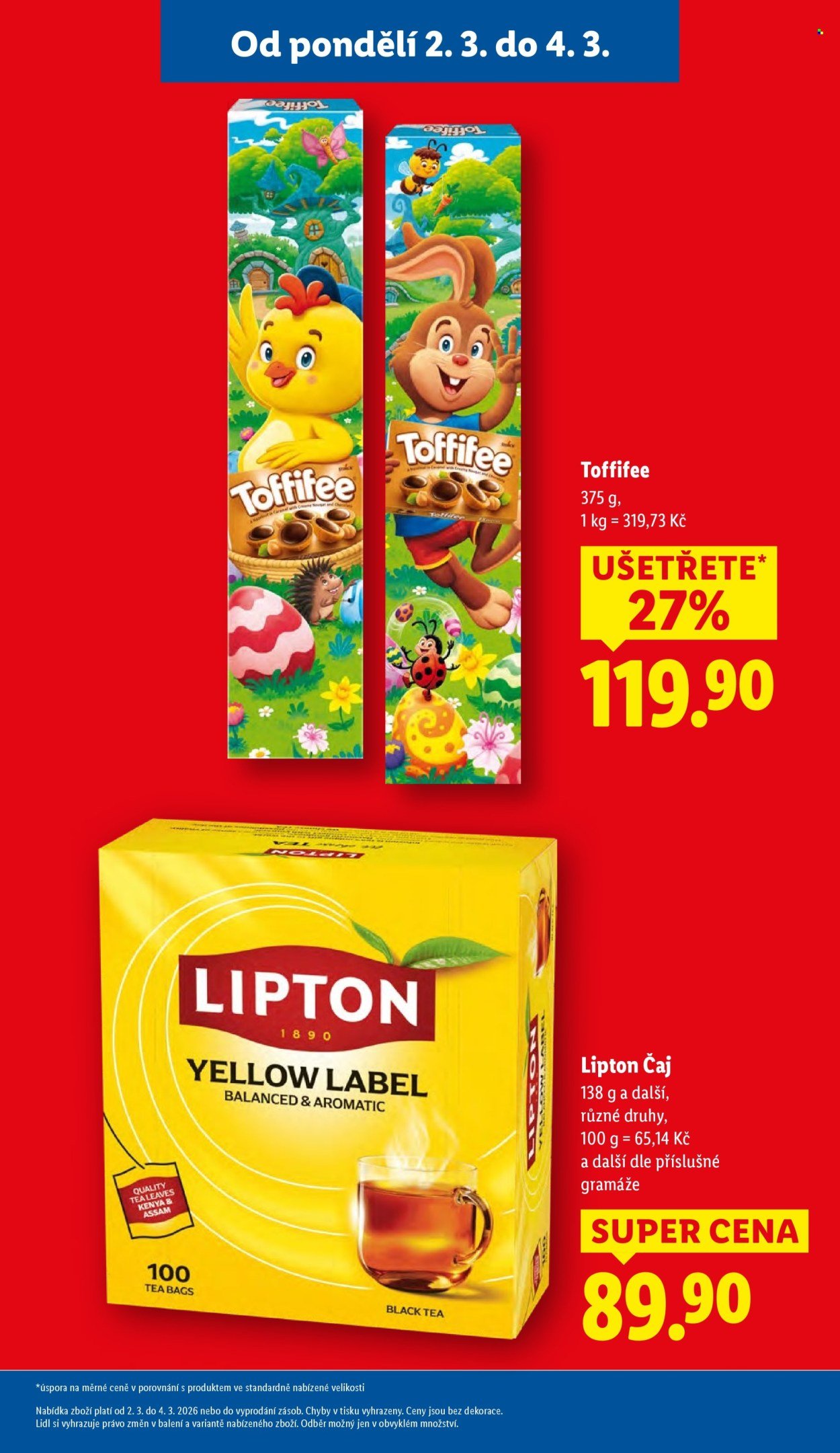 LIDL leták - Od pondělí 2.3.2026 (2026-03-02 - 2026-03-04)