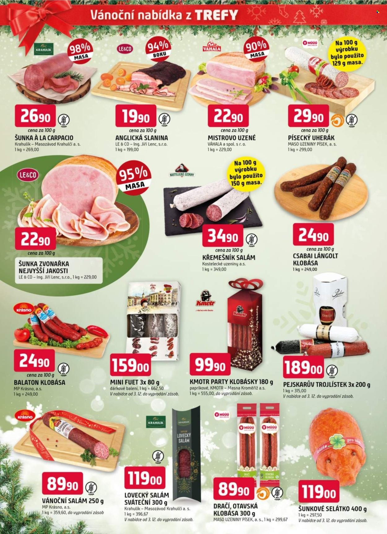 TREFA COOP leták - Od středy 3.12.2025 (2025-12-03 - 2025-12-09)