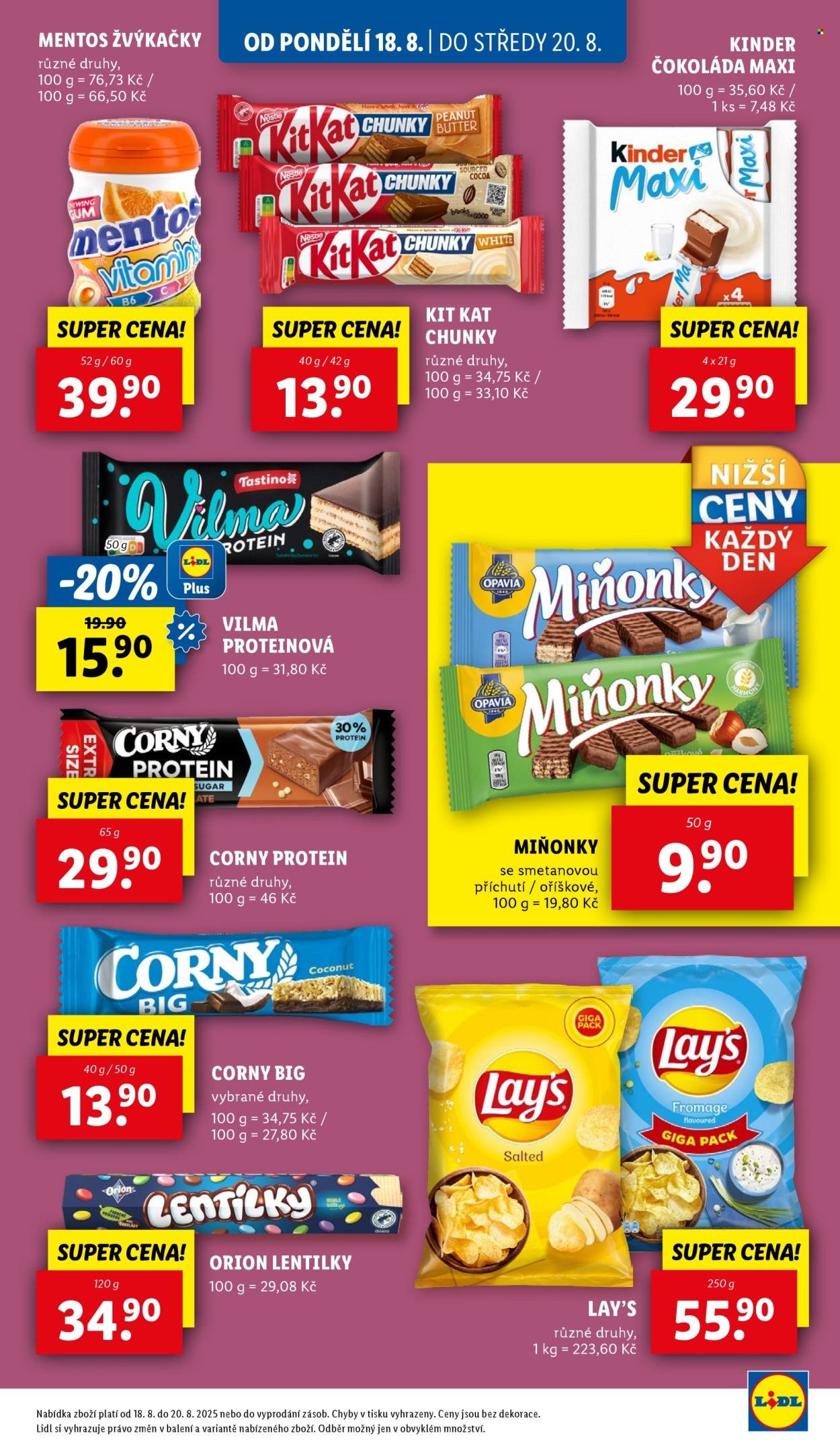 LIDL leták - Od pondělí 18.8.2025 (2025-08-18 - 2025-08-20)