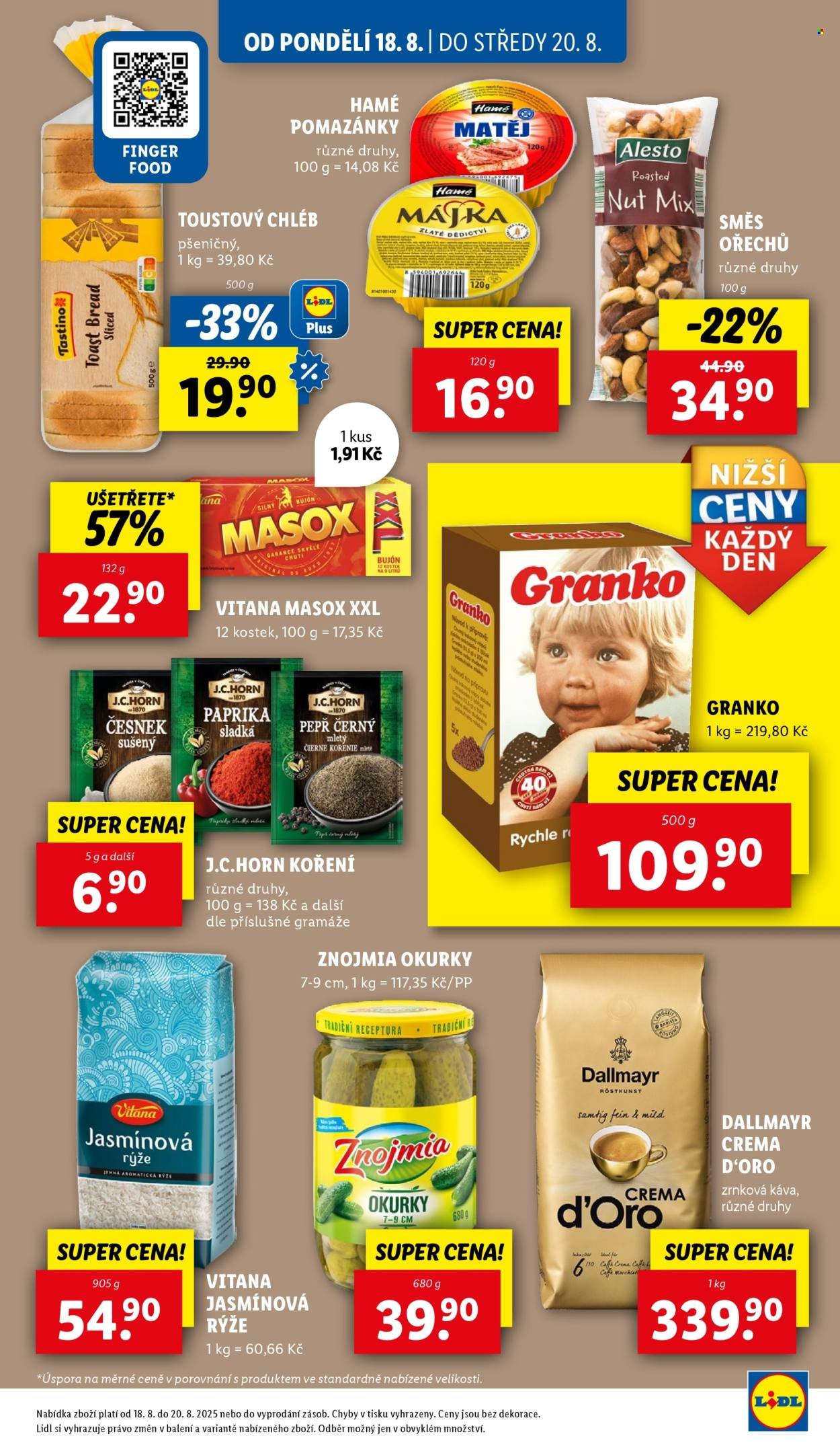 LIDL leták - Od pondělí 18.8.2025 (2025-08-18 - 2025-08-20)