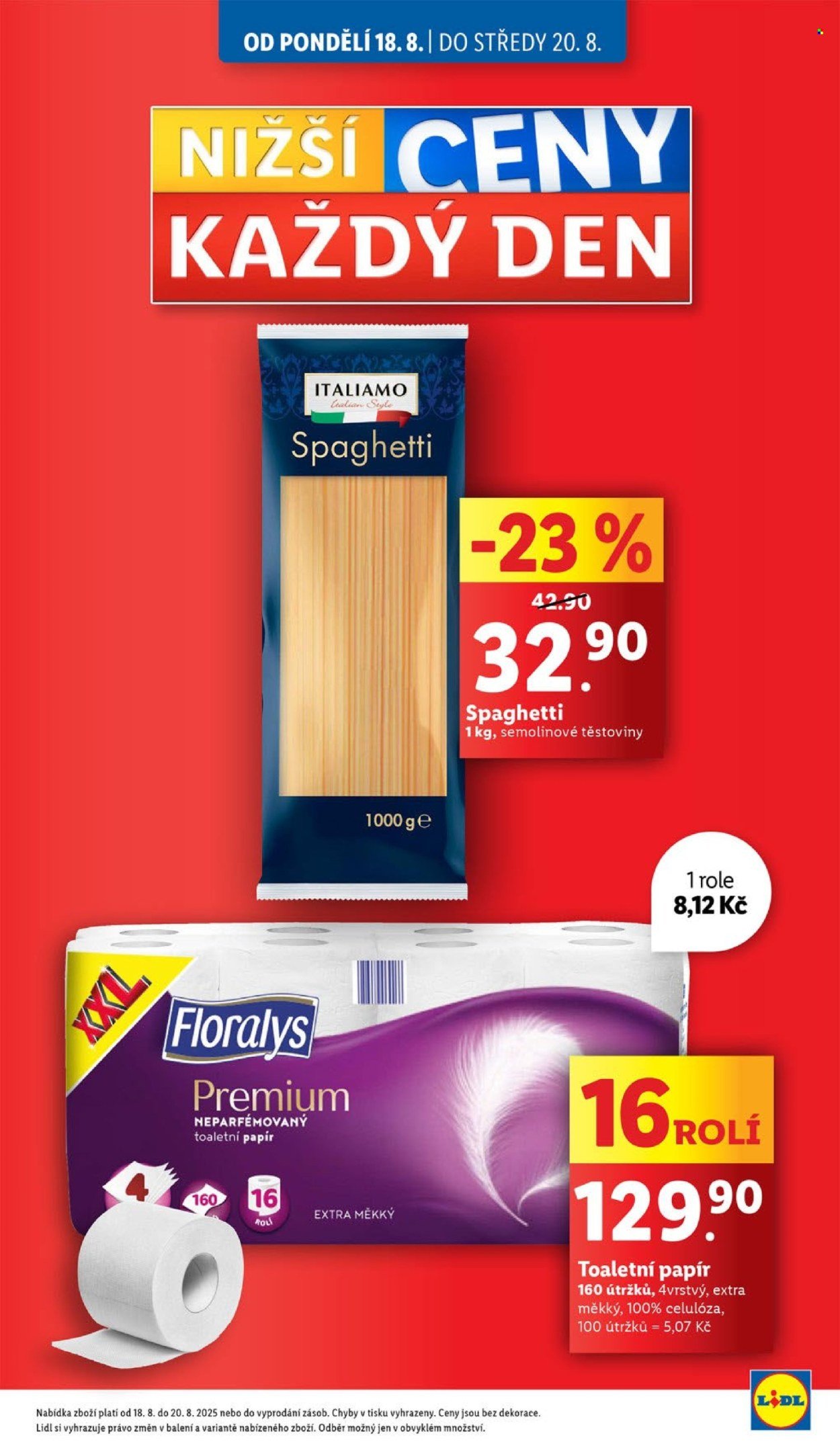 LIDL leták - Od pondělí 18.8.2025 (2025-08-18 - 2025-08-20)