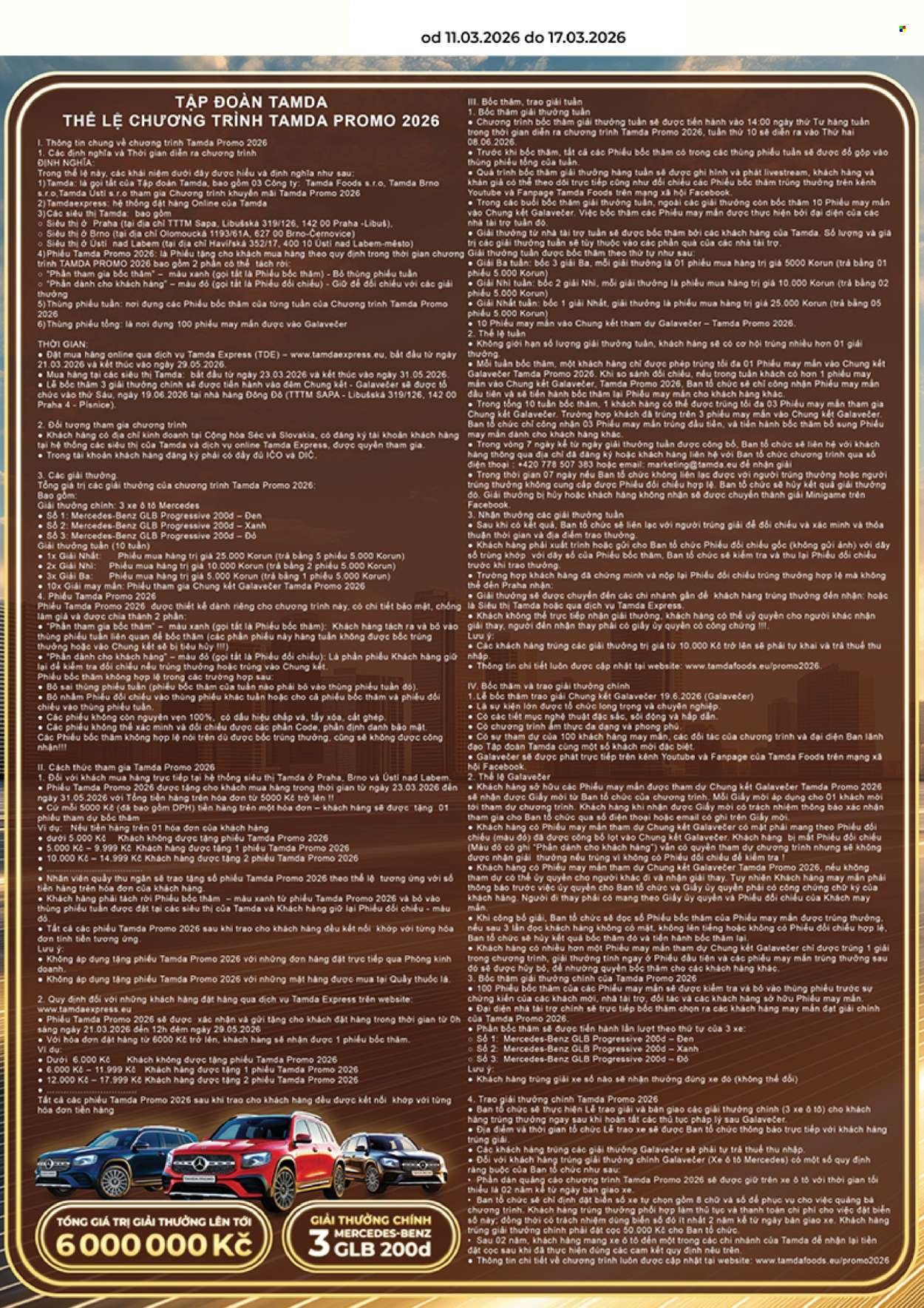 TAMDA FOODS leták - Od středy 11.3.2026 (2026-03-11 - 2026-03-17)