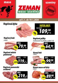 ZEMAN MASO-UZENINY leták - Od pondělí 5.1.2026 (2026-01-05 - 2026-01-10)