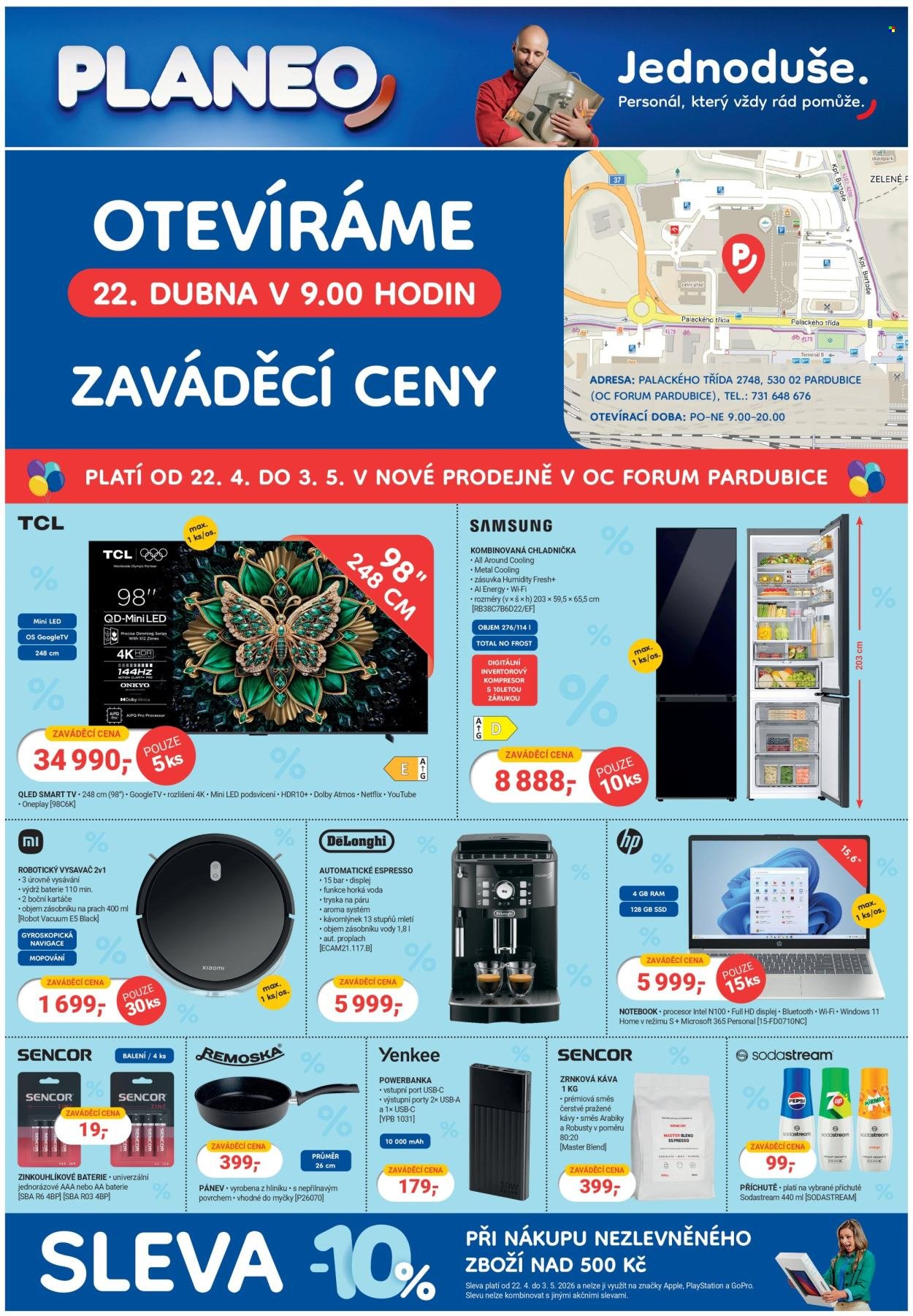 PLANEO ELEKTRO leták - Dne 22.4. otevíráme novou prodejnu v Pardubicích (2026-04-22 - 2026-05-03)
