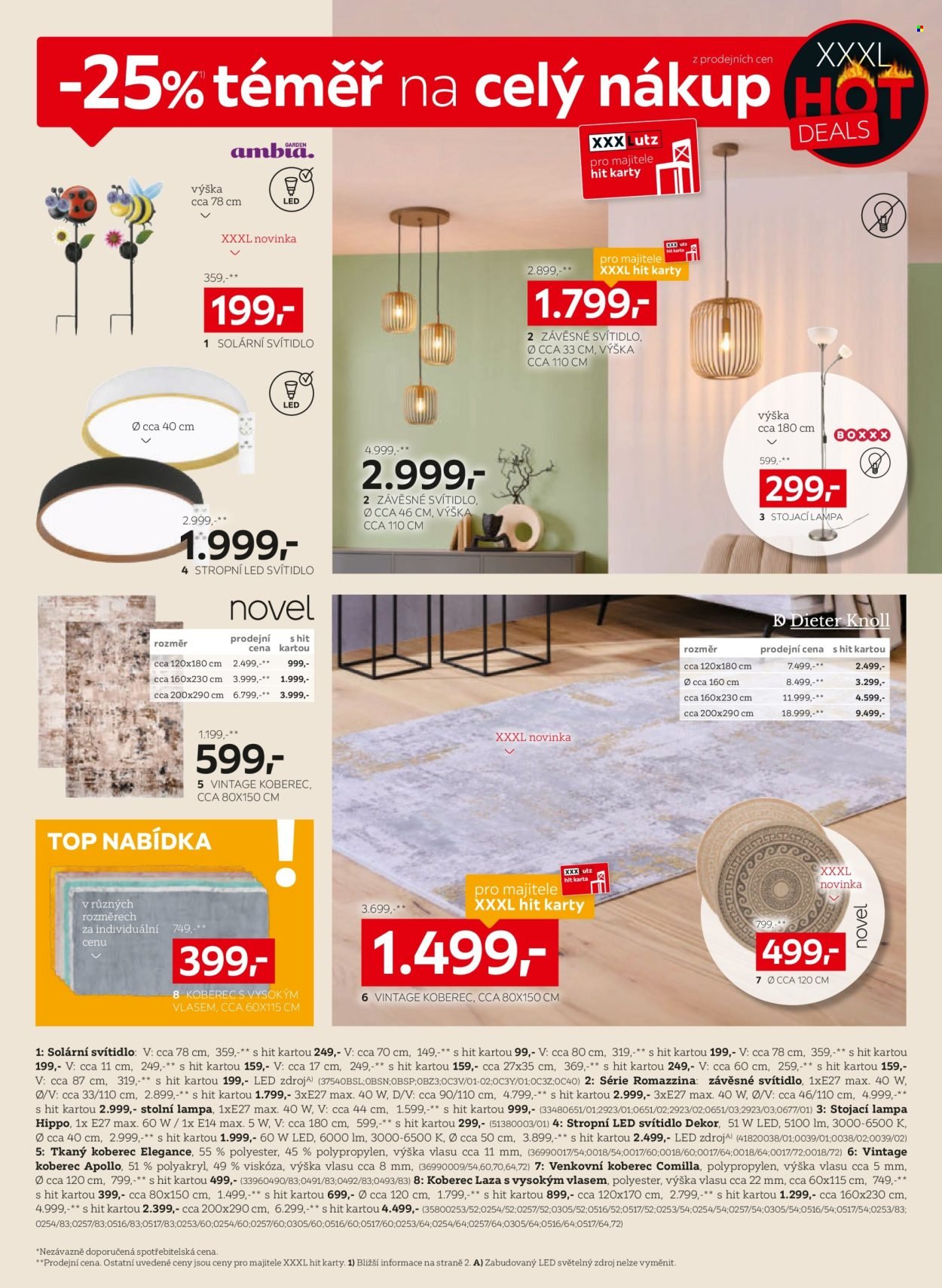 XXXLUTZ leták - Sleva 25 % na téměř vše!