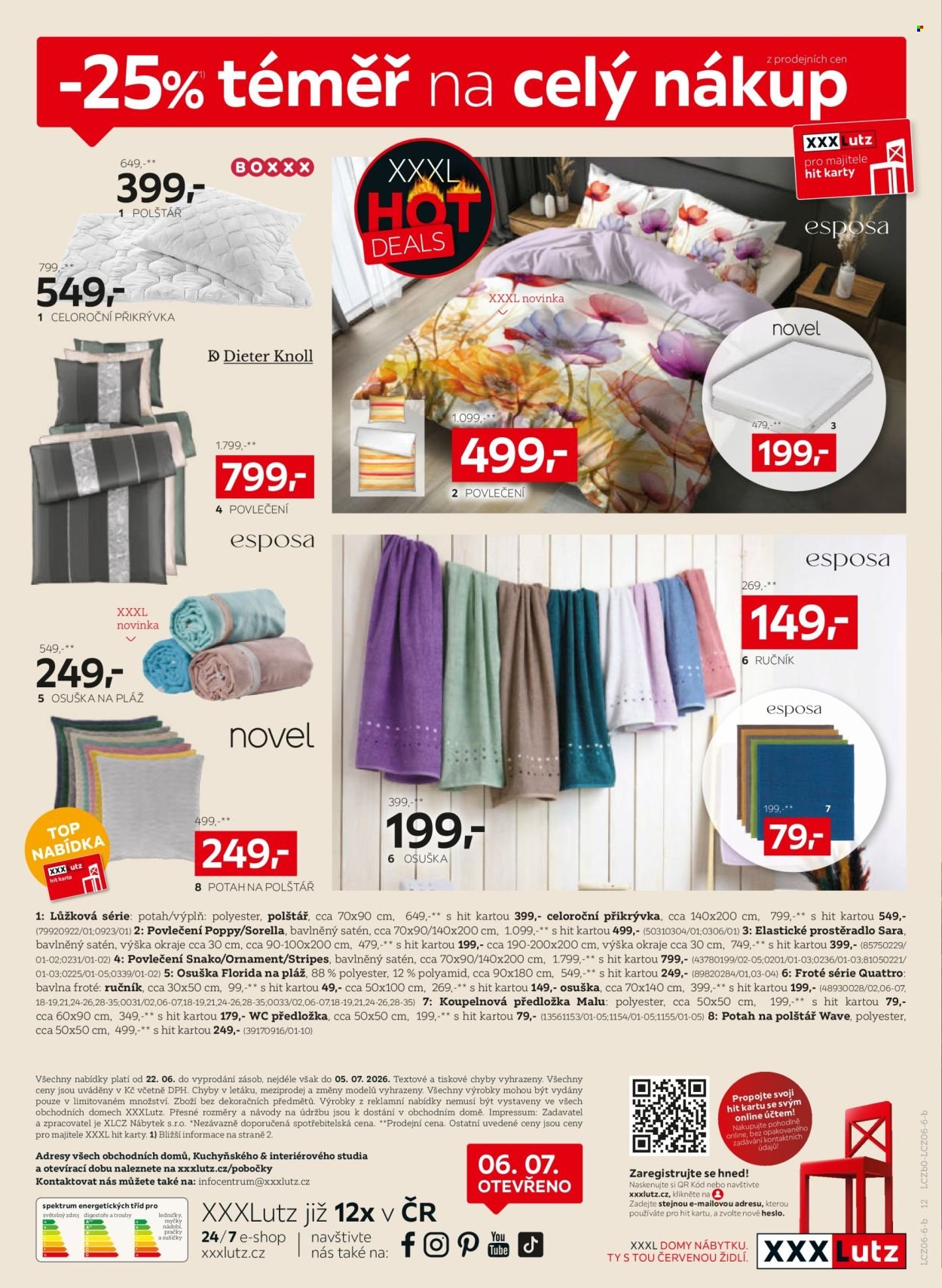XXXLUTZ leták - Sleva 25 % na téměř vše!