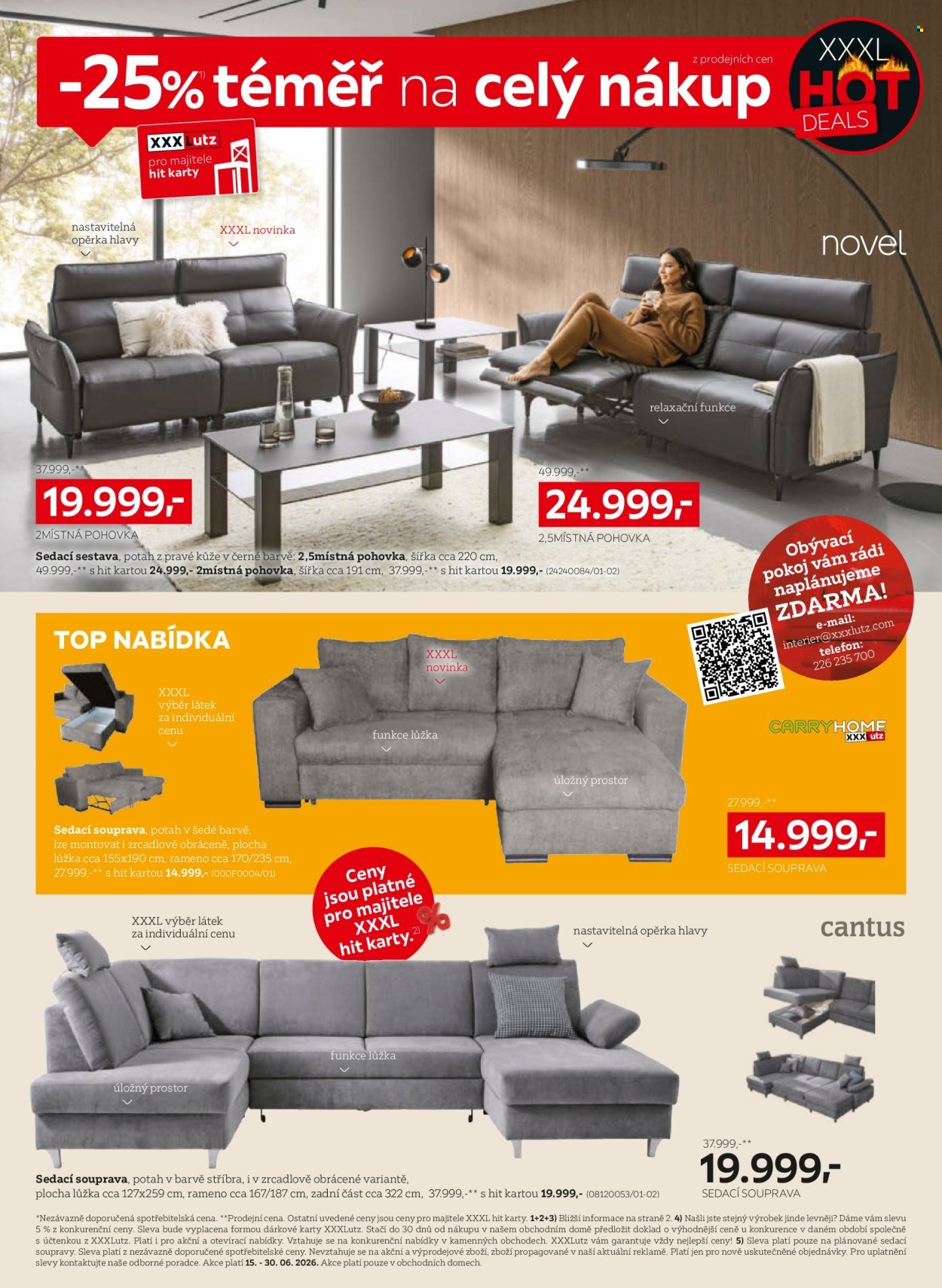XXXLUTZ leták - Sleva 25 % na téměř vše!