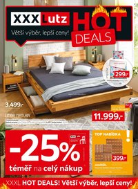 XXXLUTZ leták - Sleva 25 % na téměř vše!