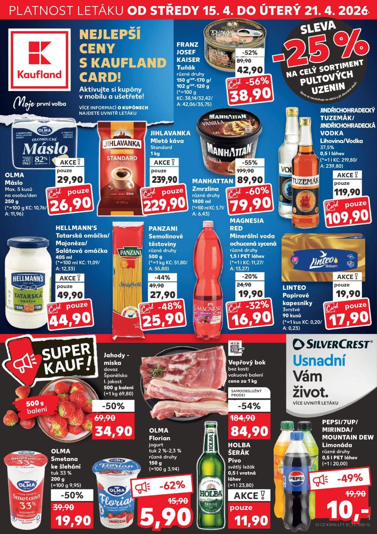 KAUFLAND leták - Od středy 15.4.2026 (2026-04-15 - 2026-04-21)