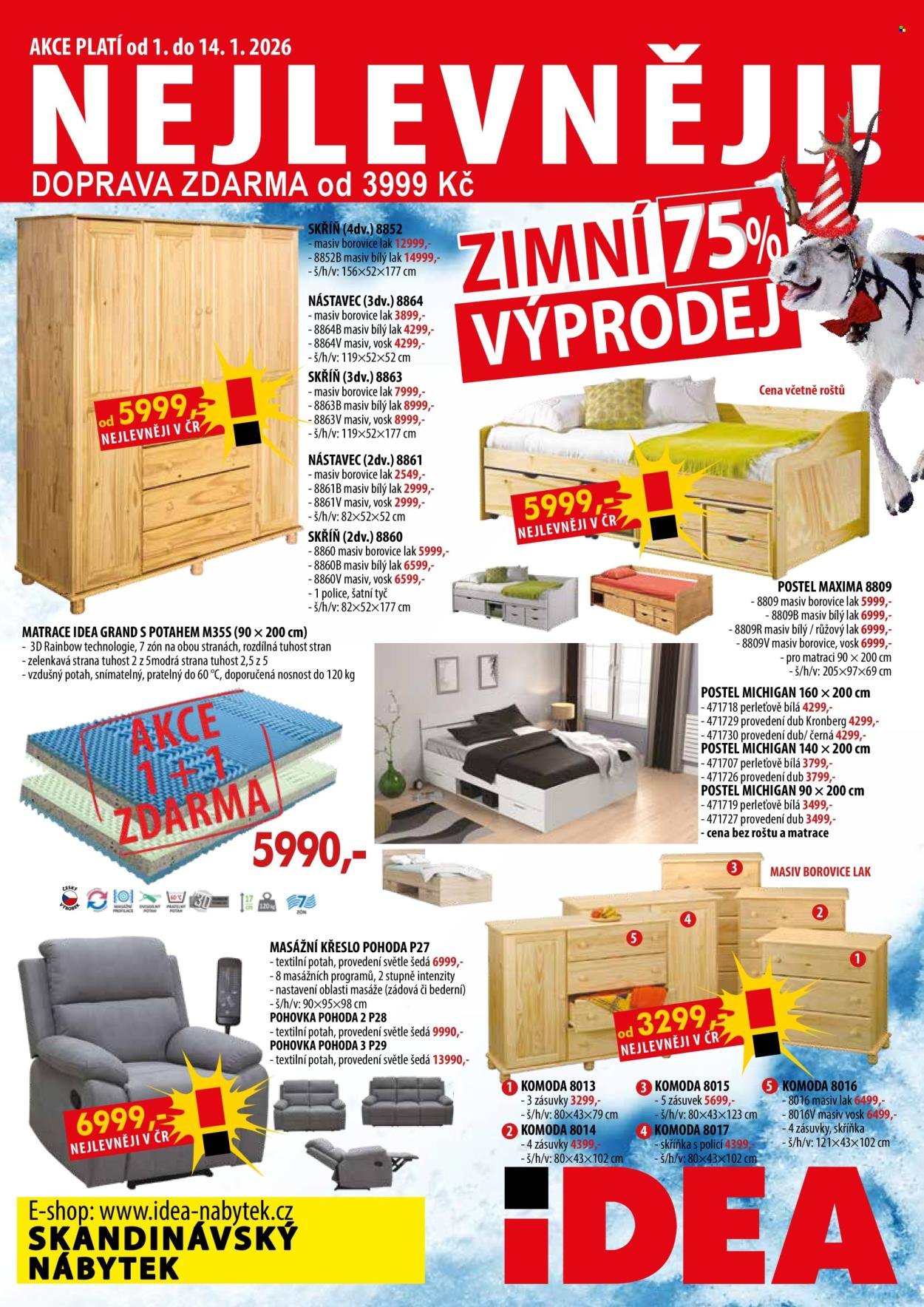 IDEA NÁBYTEK leták - Od čtvrtka 1.1.2026 (2026-01-01 - 2026-01-14)