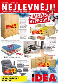 IDEA NÁBYTEK leták - Od čtvrtka 1.1.2026 (2026-01-01 - 2026-01-14)