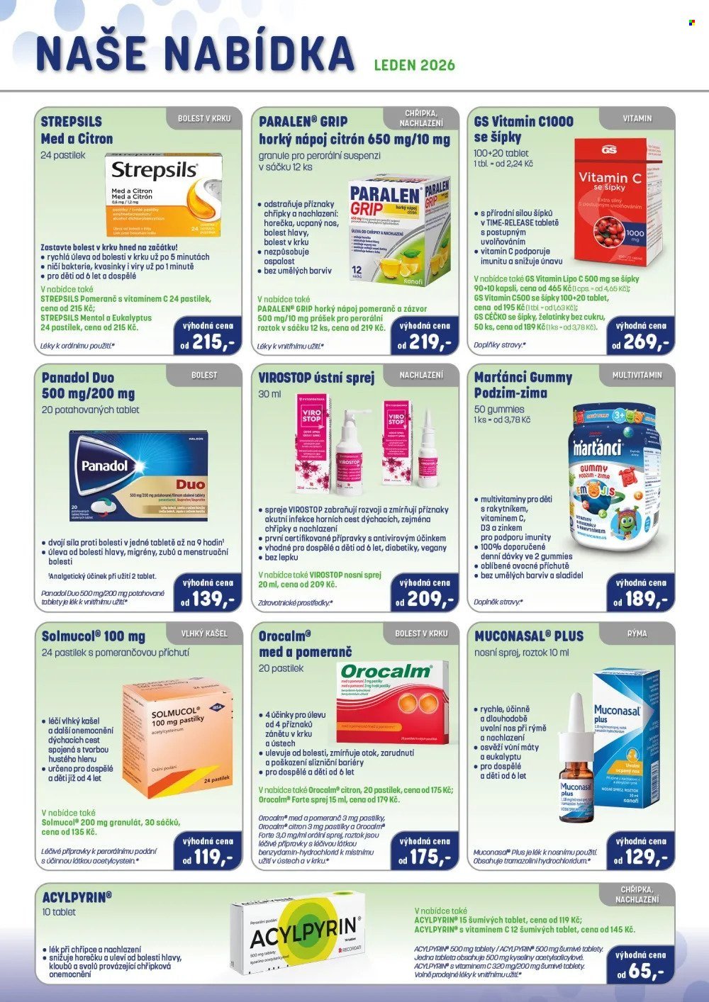 PHARMAPOINT leták - Naše nabídka (2026-01-01 - 2026-01-31)