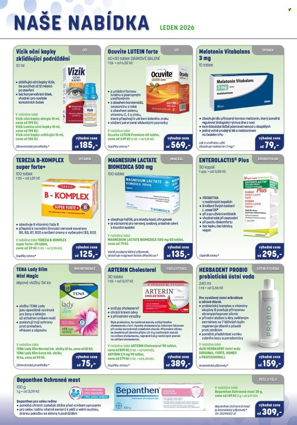 PHARMAPOINT leták - Naše nabídka (2026-01-01 - 2026-01-31)