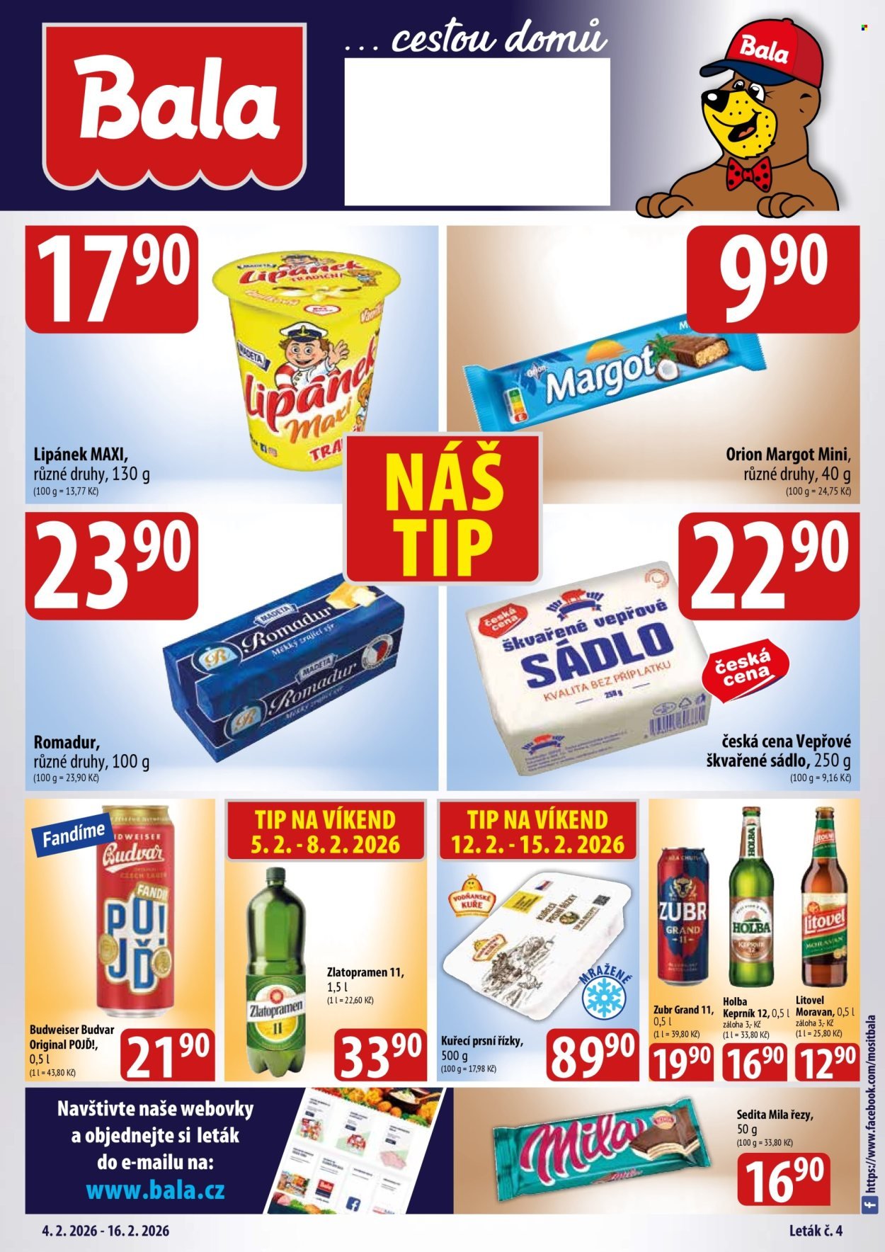 BALA leták - Velký leták Holba + (2026-02-04 - 2026-02-16)