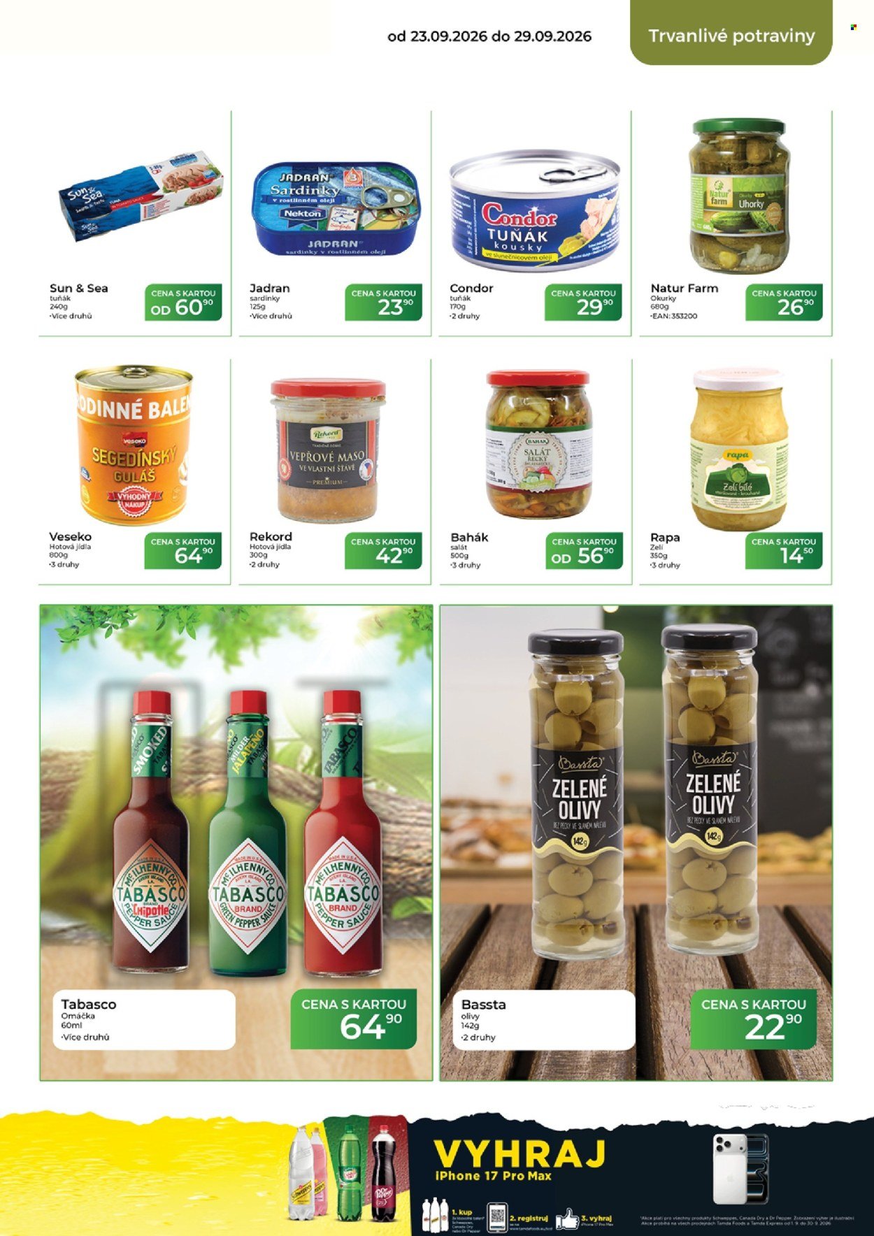 TAMDA FOODS leták - Od středy 23.9.2026
