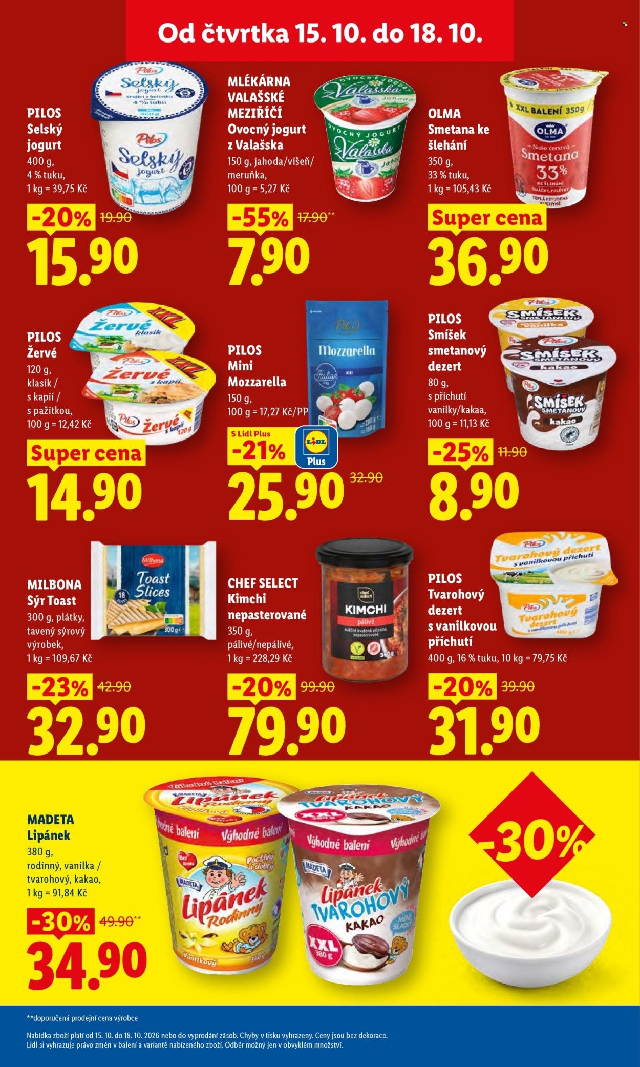 LIDL leták - Od čtvrtka 15.10.2026