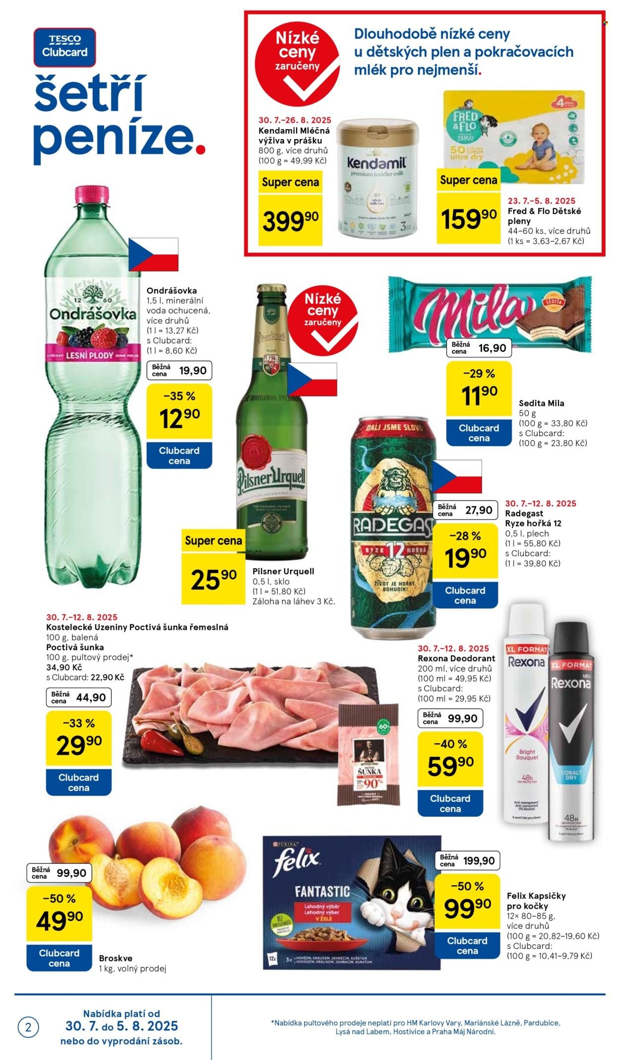 TESCO leták - Clubcard šetří peníze. (2025-07-30 - 2025-08-05)