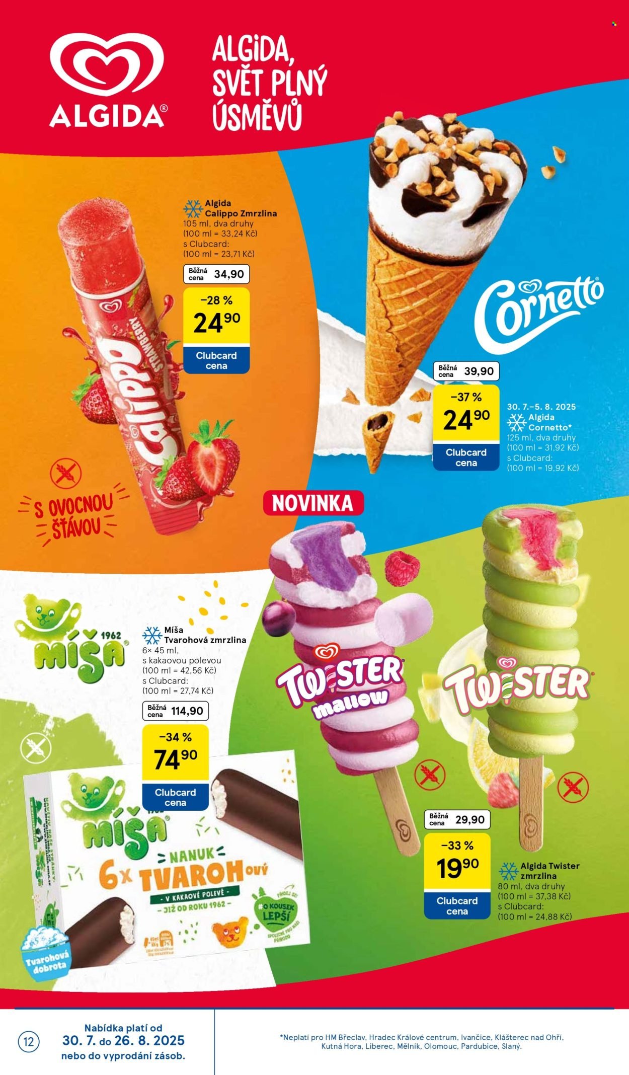 TESCO leták - Clubcard šetří peníze. (2025-07-30 - 2025-08-05)