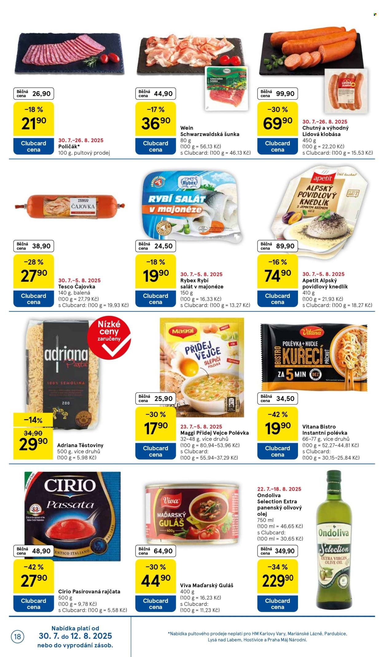 TESCO leták - Clubcard šetří peníze. (2025-07-30 - 2025-08-05)