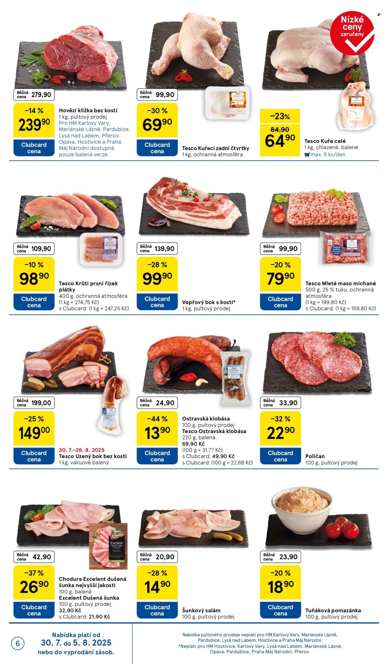 TESCO leták - Clubcard šetří peníze. (2025-07-30 - 2025-08-05)
