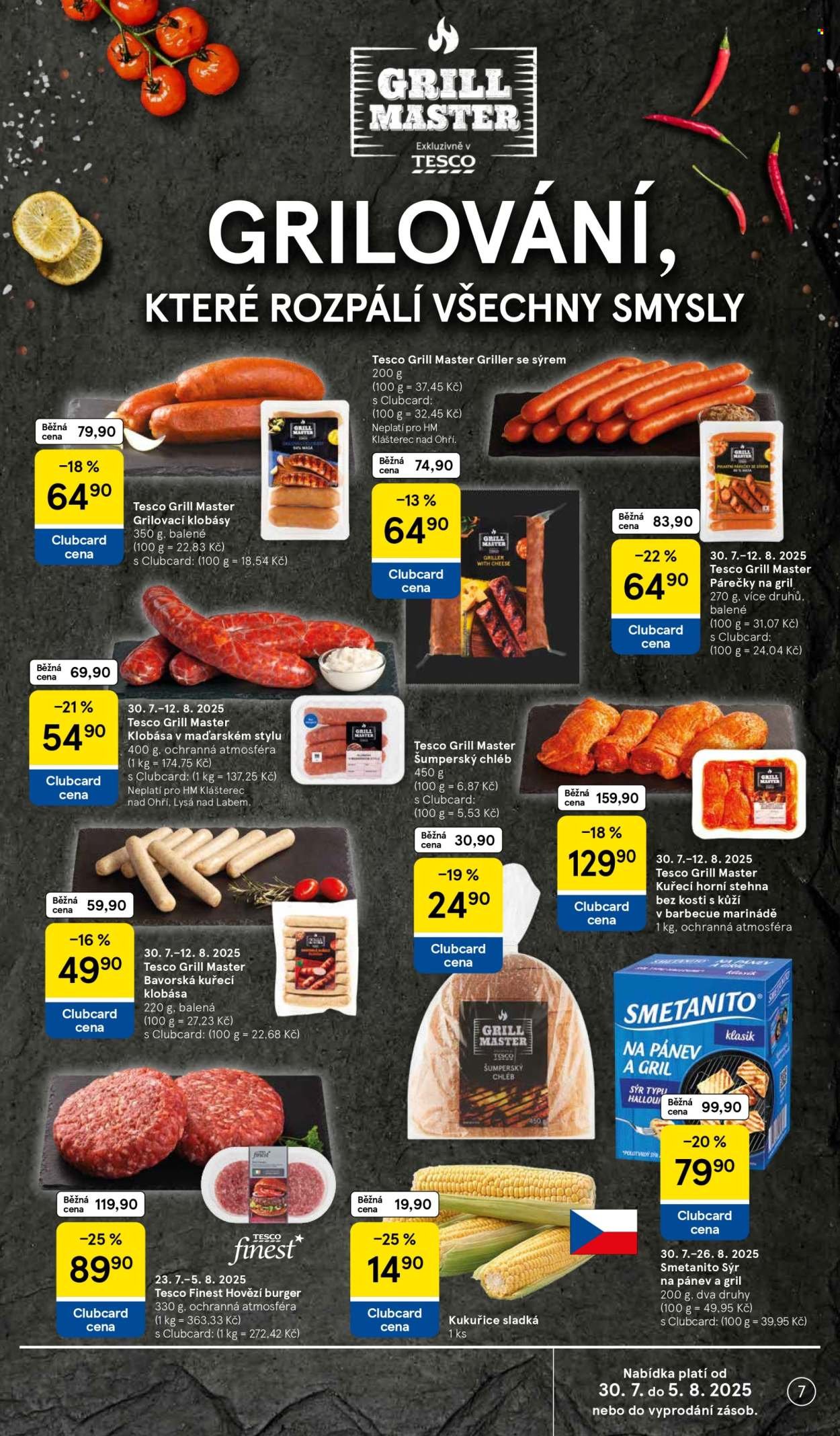 TESCO leták - Clubcard šetří peníze. (2025-07-30 - 2025-08-05)