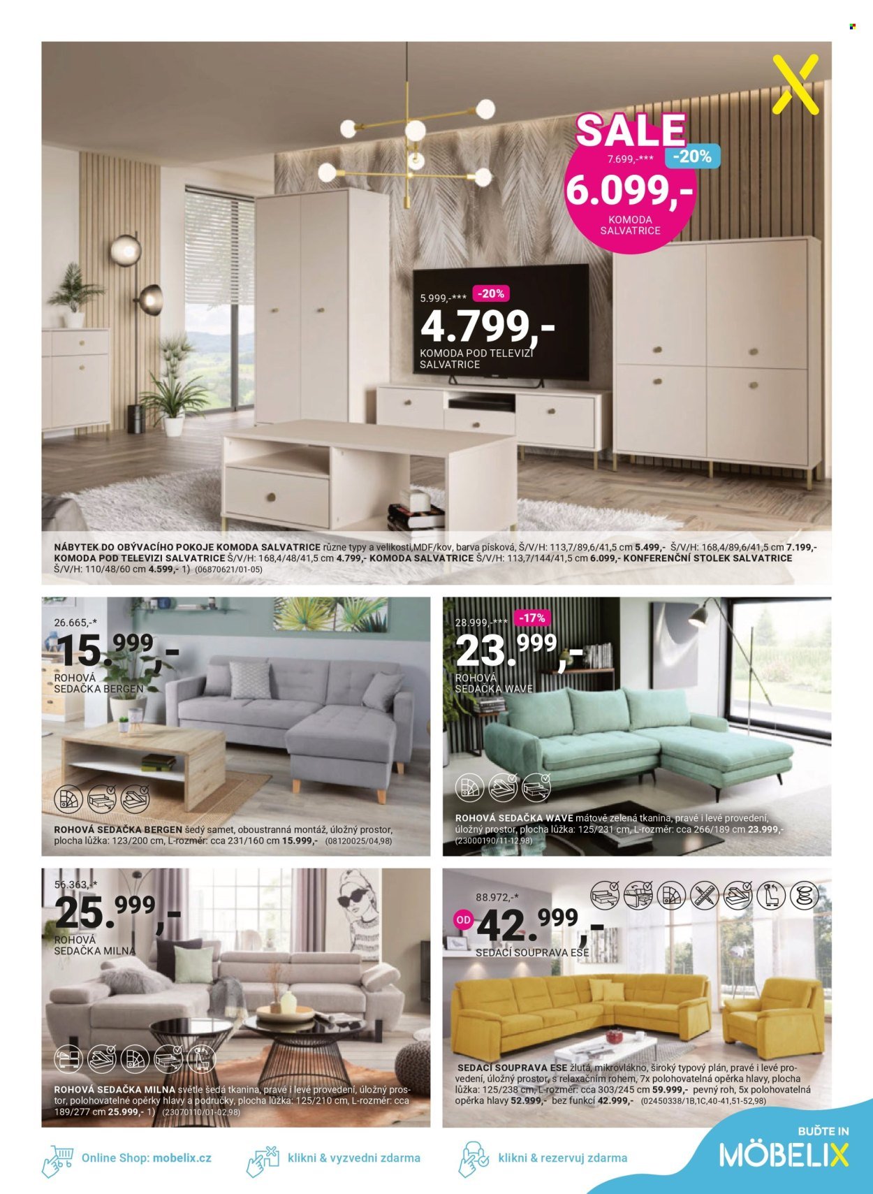 MÖBELIX leták - Velký zimní výprodej -30% na 1 produkt (2026-01-12 - 2026-02-08)