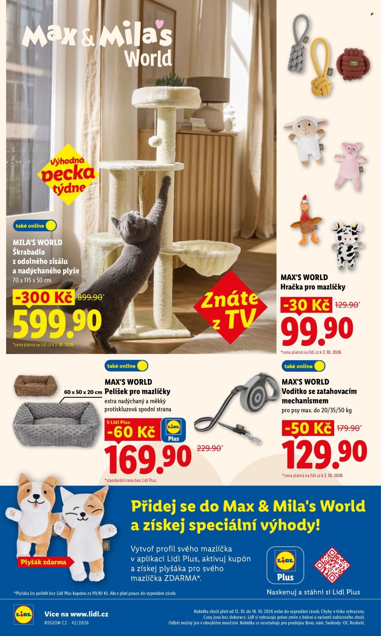 LIDL leták - Vše pro Tvého spokojeného mazlíčka